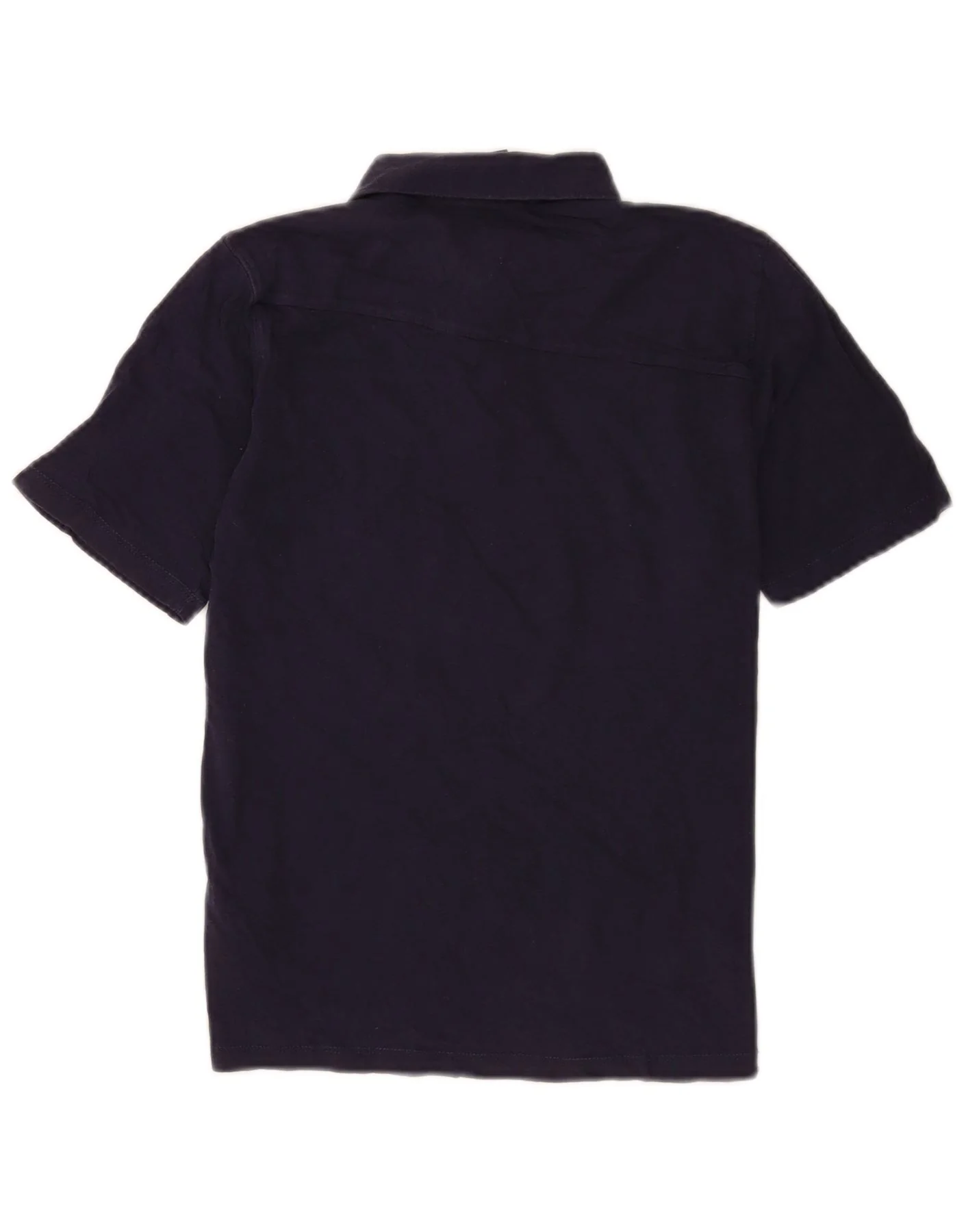 Volcom Boys Polo Shirt 13-14 Years Large Navy Blue Cotton - Image 2