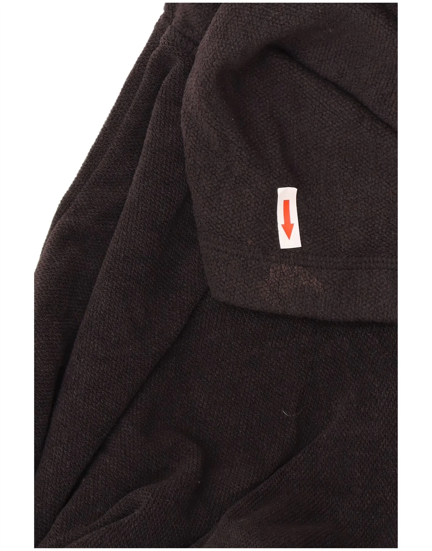 Weird Fish Mens Zip Neck Sweatshirt Jumper 5XL Black Polyester - Image 3