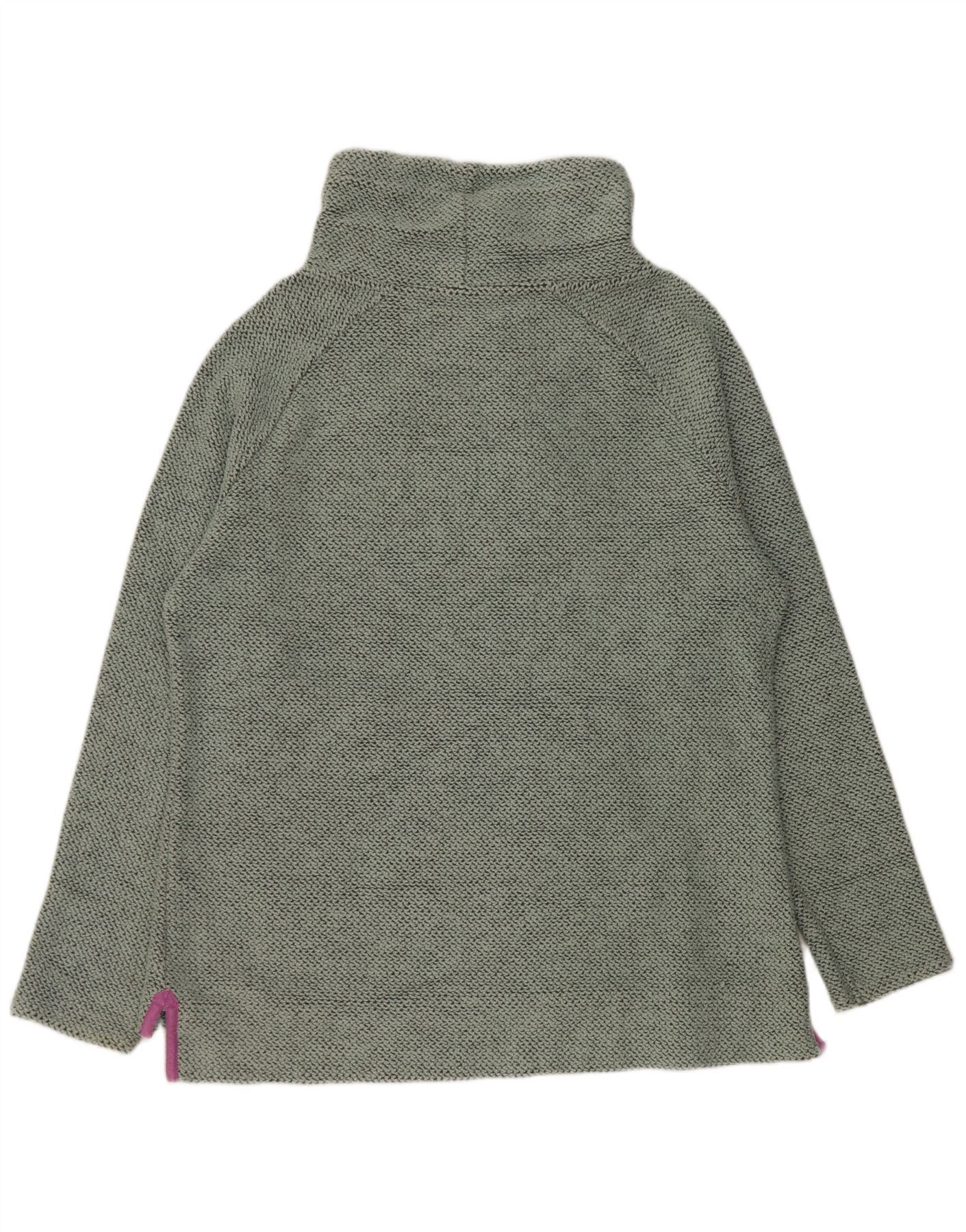 Weird Fish Womens Sweatshirt Jumper UK 16 Large Green Cotton - Image 2