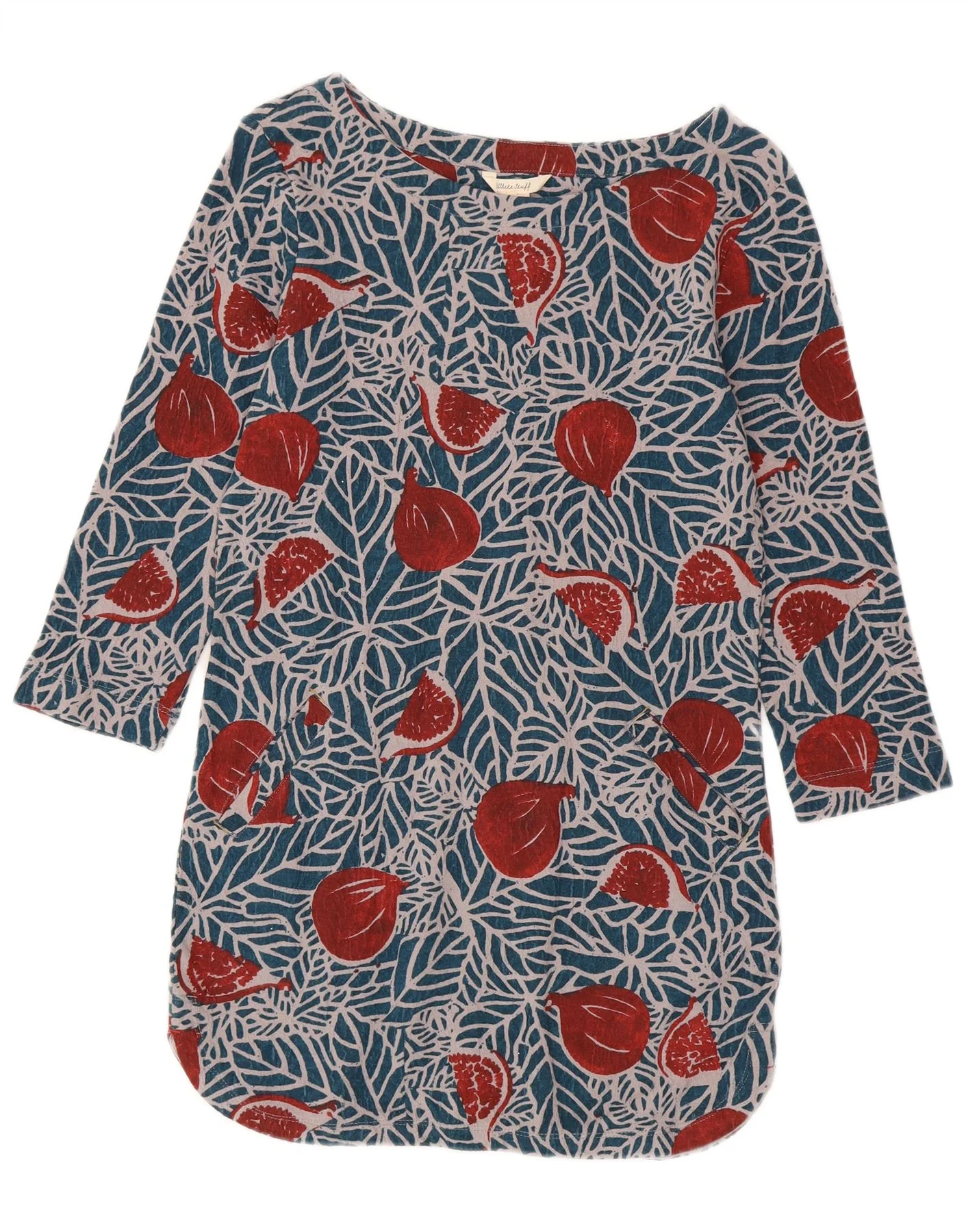 White Stuff Womens 3/4 Sleeve Tunic Top UK 8 Small Multicoloured Floral