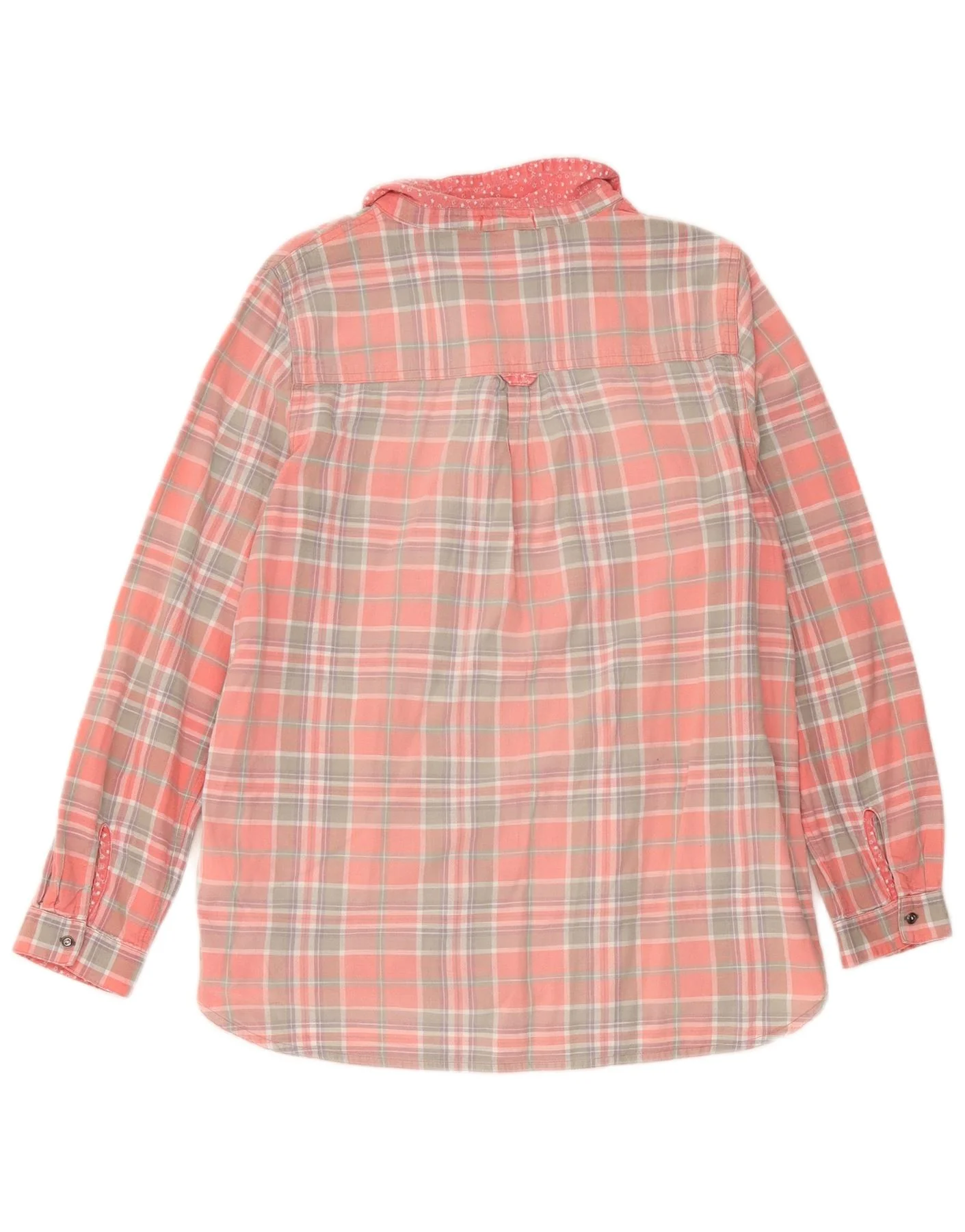 White Stuff Womens Shirt UK 16 Large Pink Check Cotton - Image 2