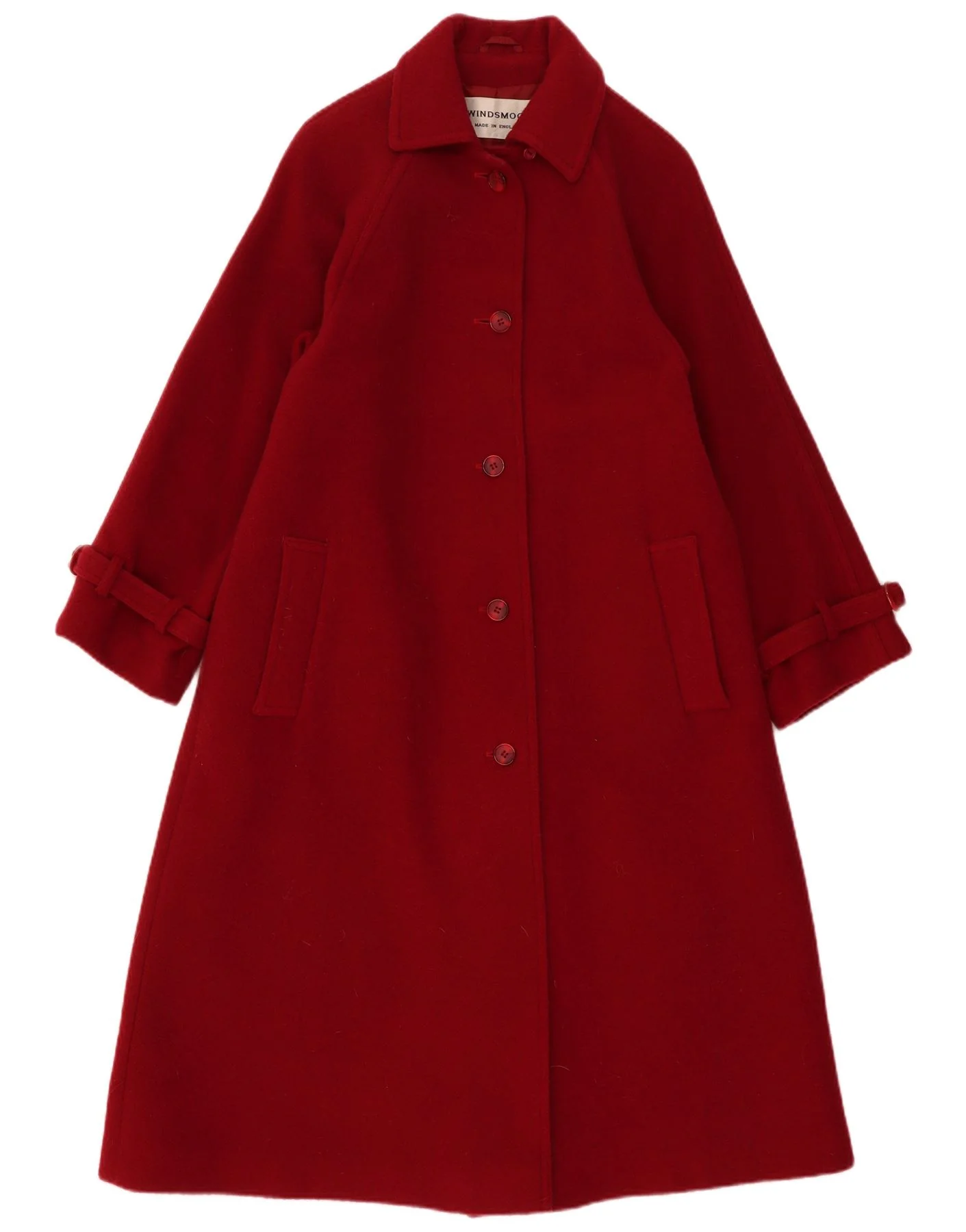Windsmoor Womens Oversized Overcoat UK 10 Small Burgundy New Wool