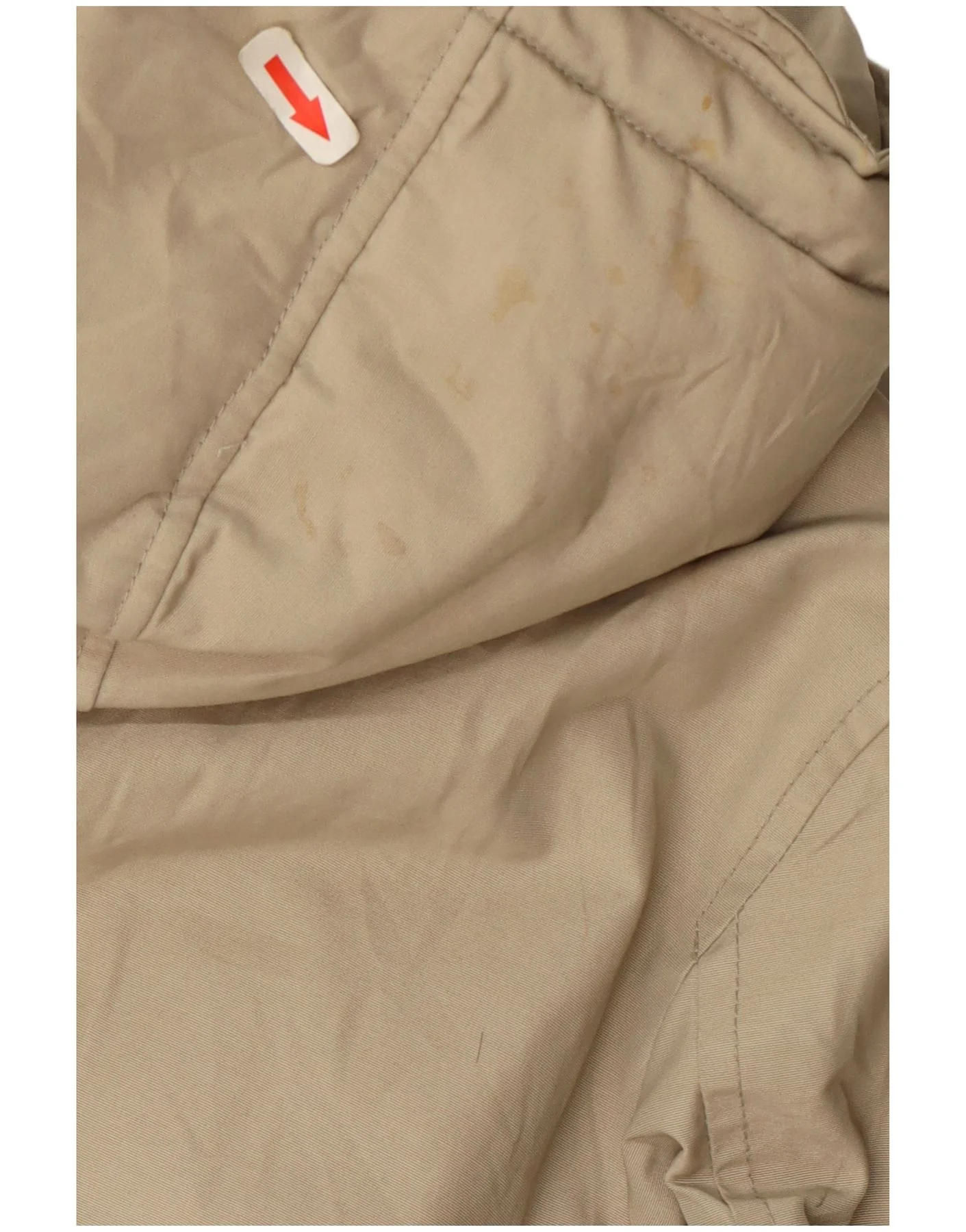 Woolrich Boys Hooded Padded Jacket 11-12 Years Beige Cotton - Image 3
