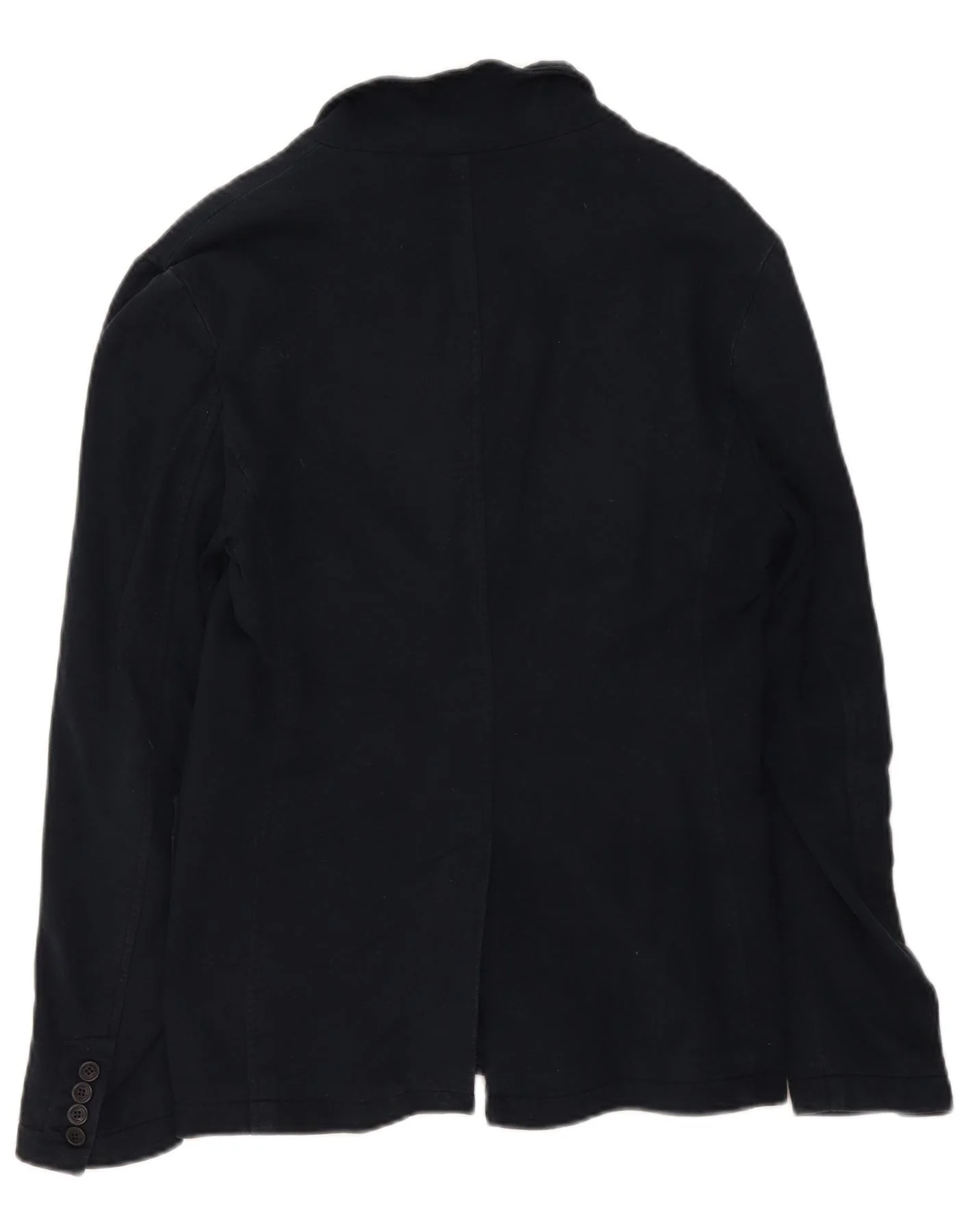 Woolrich Mens 3 Button Blazer Jacket UK 36 Small Navy Blue Cotton - Image 2