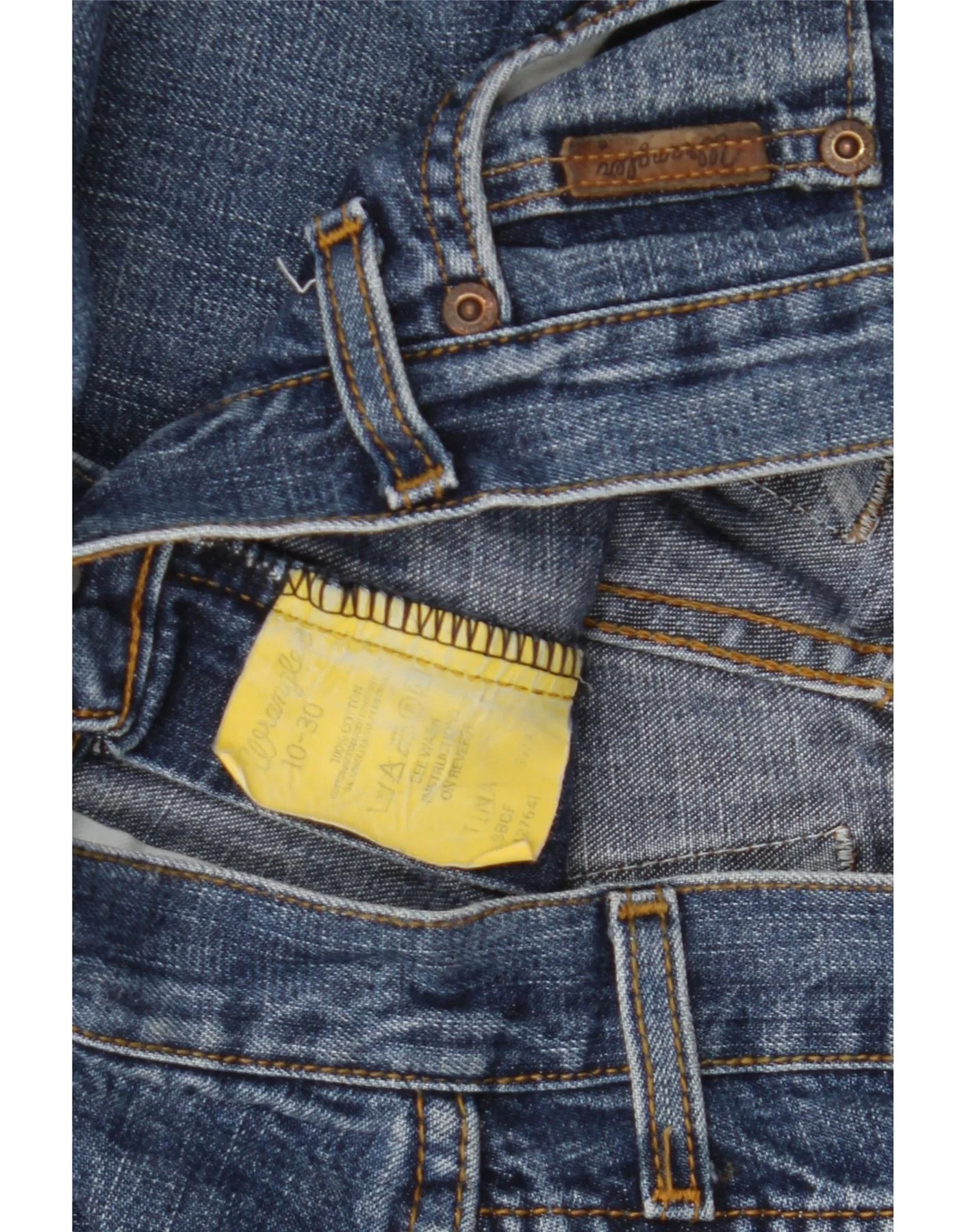 Wrangler Boys TIna Straight Jeans 9-10 Years W26 L30 Blue Cotton - Image 4