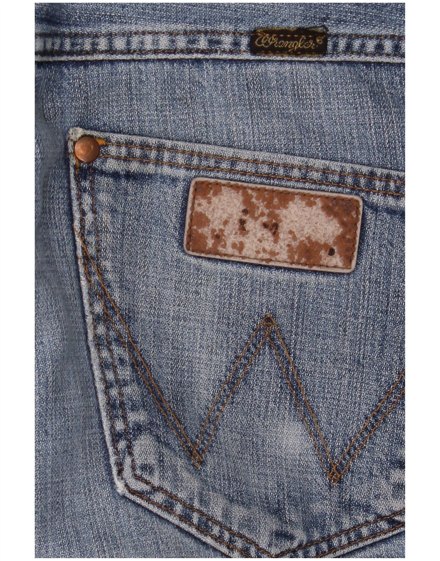 Wrangler Mens Alaska Straight Jeans W34 L30 Blue Cotton - Image 7