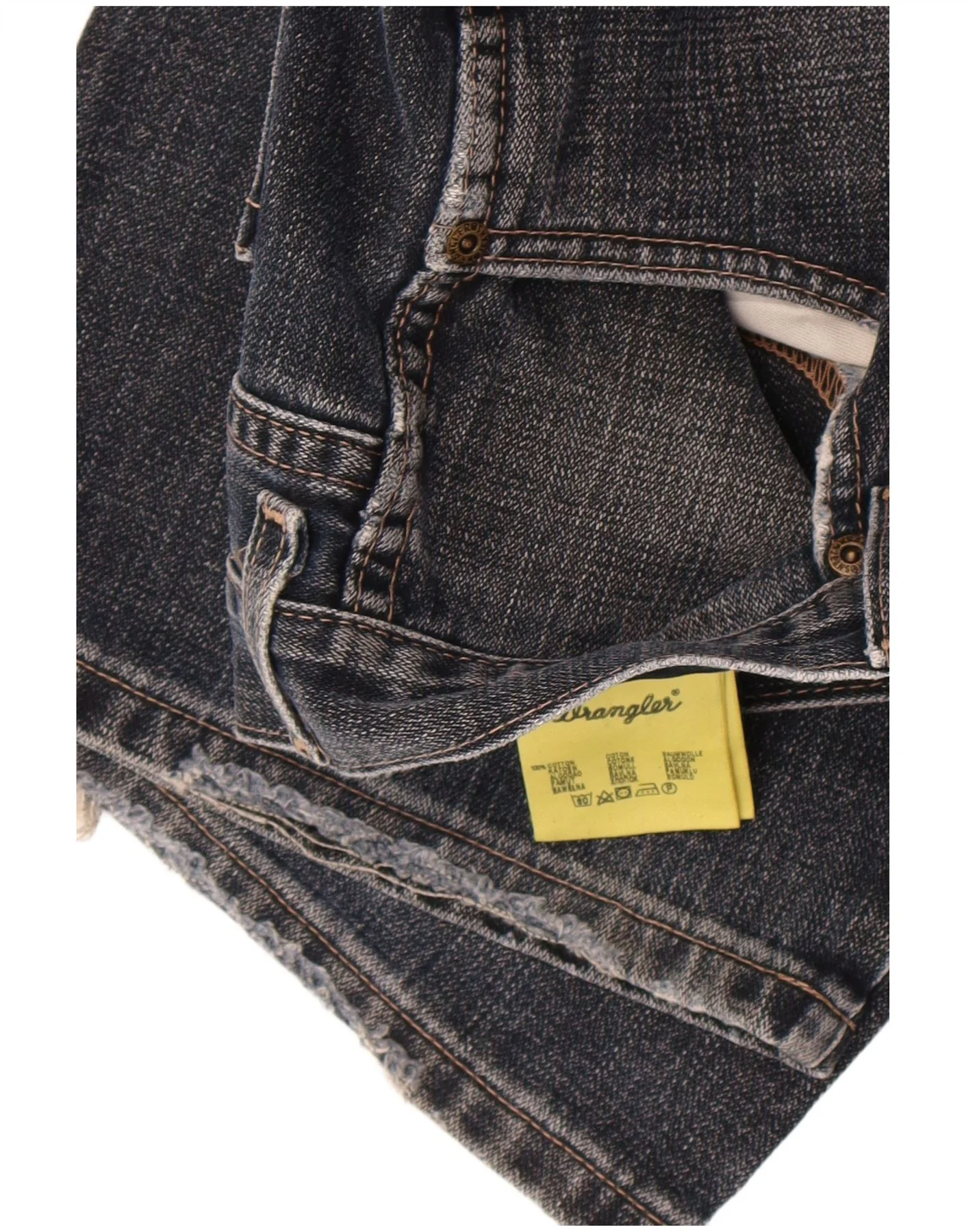 Wrangler Mens Bootcut Jeans W34 L30 Navy Blue Cotton - Image 4
