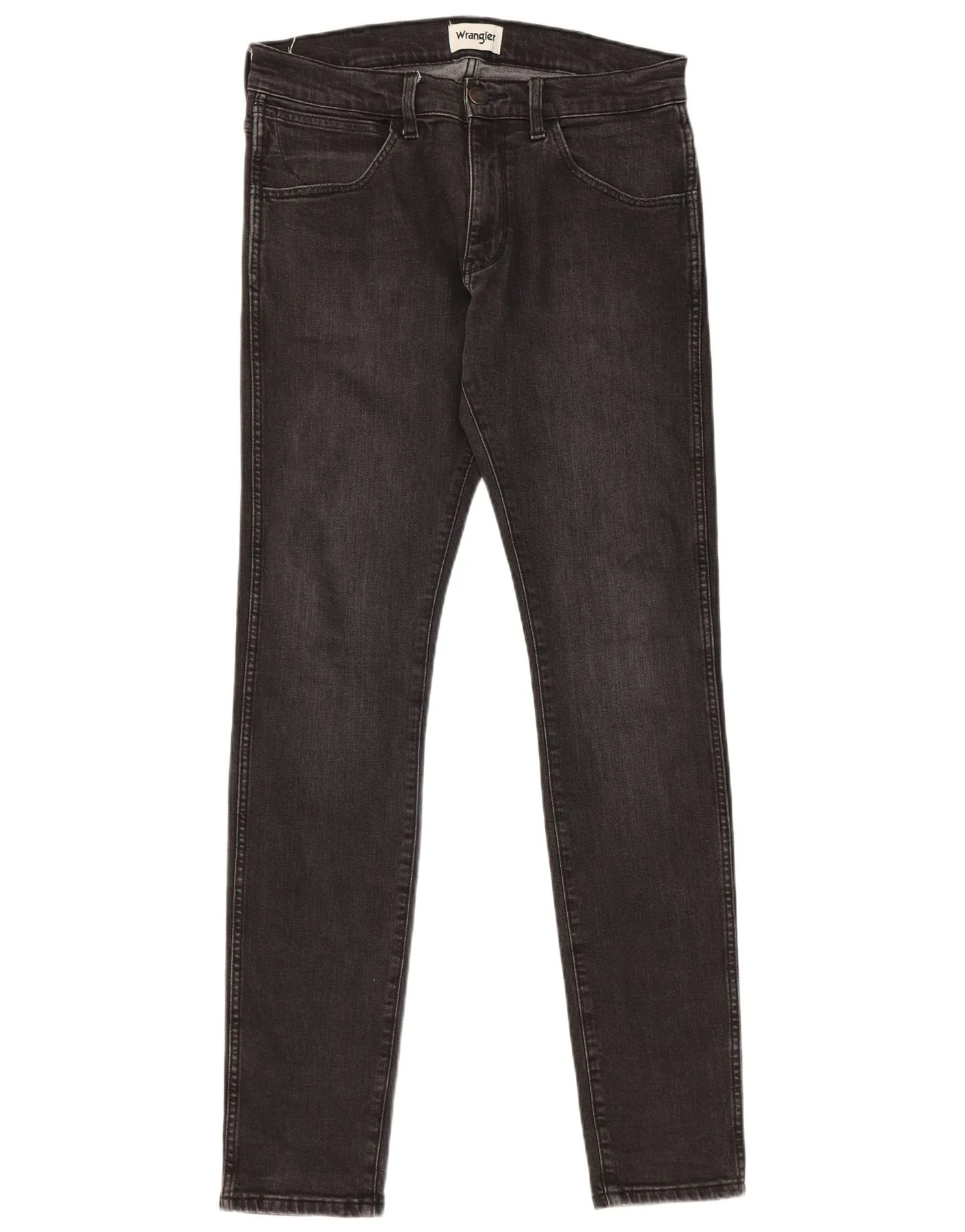 Wrangler Mens Bryson Slim Jeans W30 L34 Grey Cotton