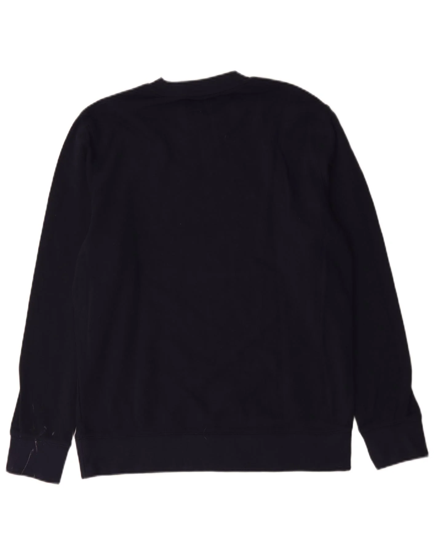 Wrangler Mens Graphic Sweatshirt Jumper Medium Navy Blue Cotton - Image 2