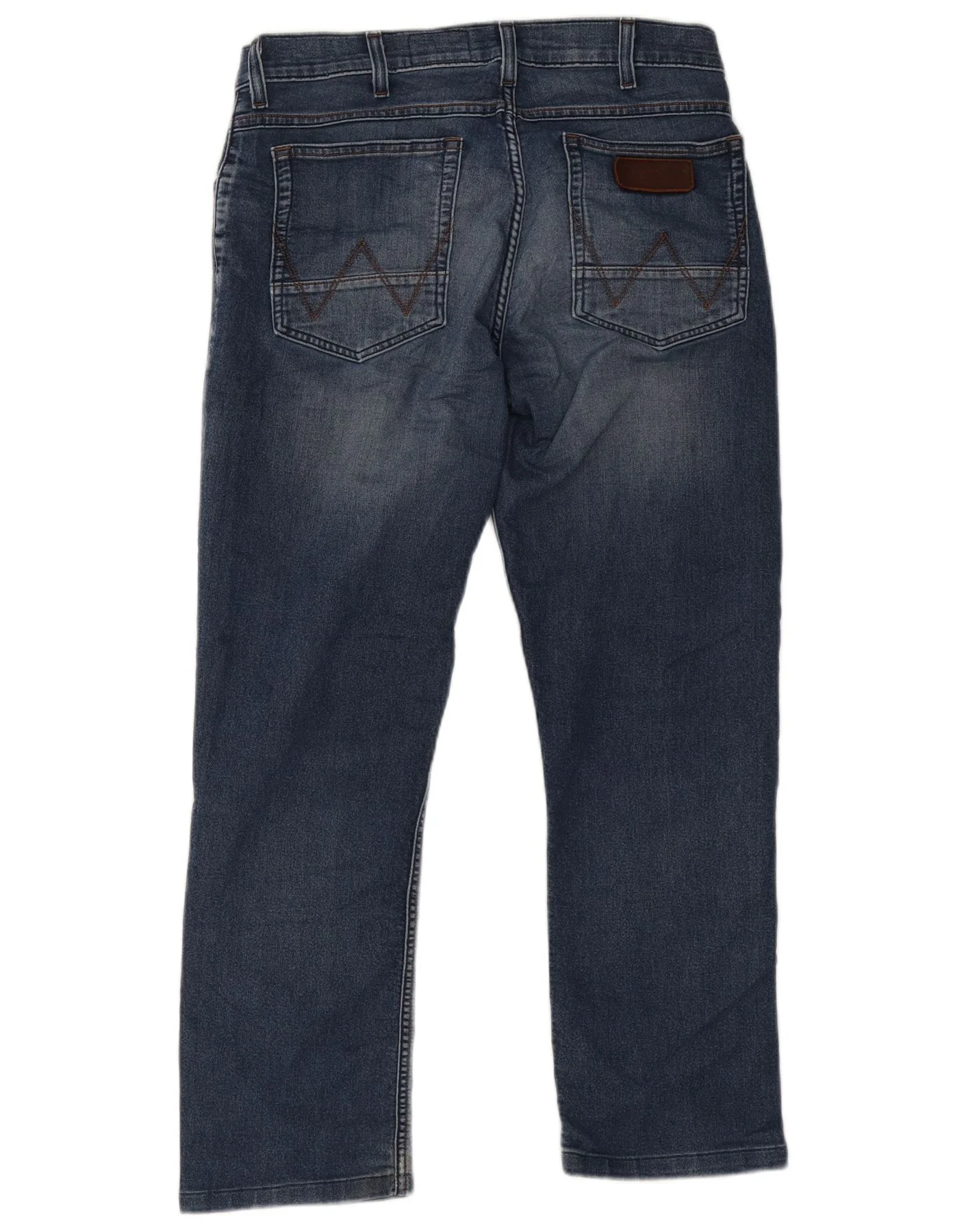 Wrangler Mens Greensboro Straight Jeans W30 L30 Blue - Image 2