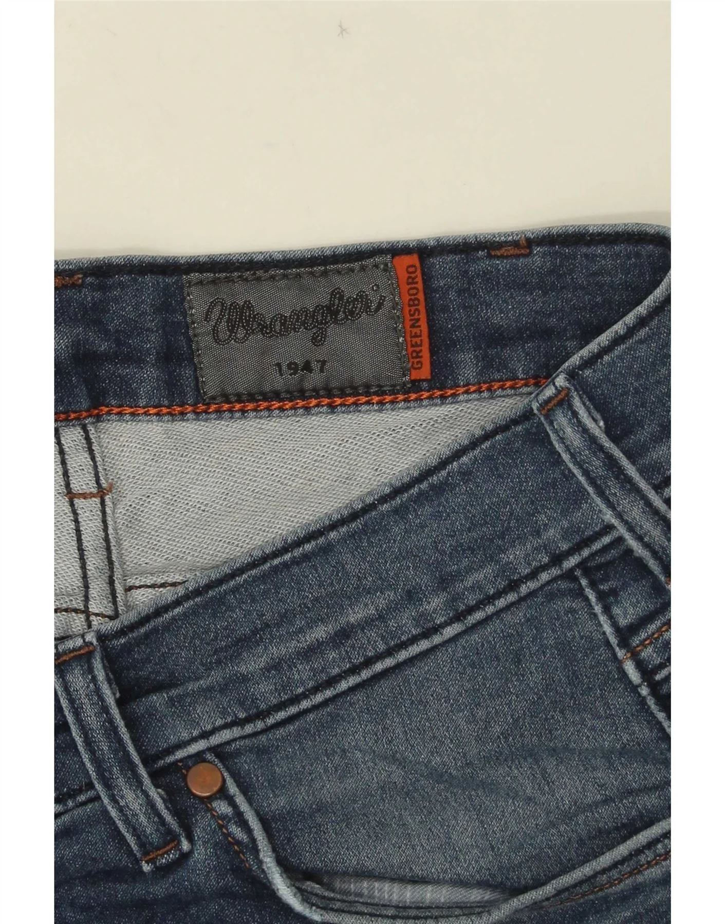 Wrangler Mens Greensboro Straight Jeans W30 L30 Blue - Image 3