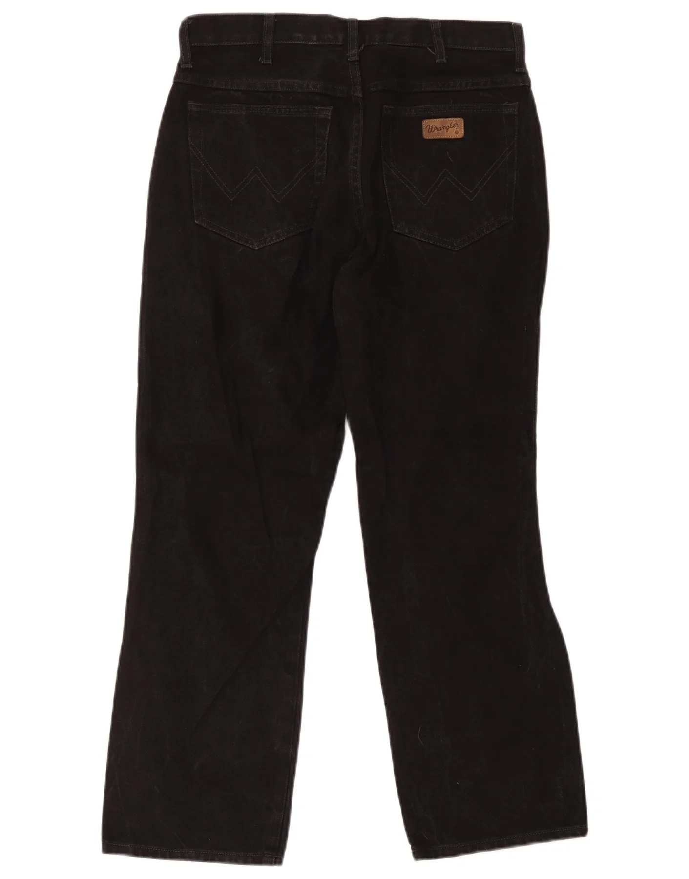 Wrangler Mens Monterey Straight Jeans W34 L30 Black Cotton - Image 2