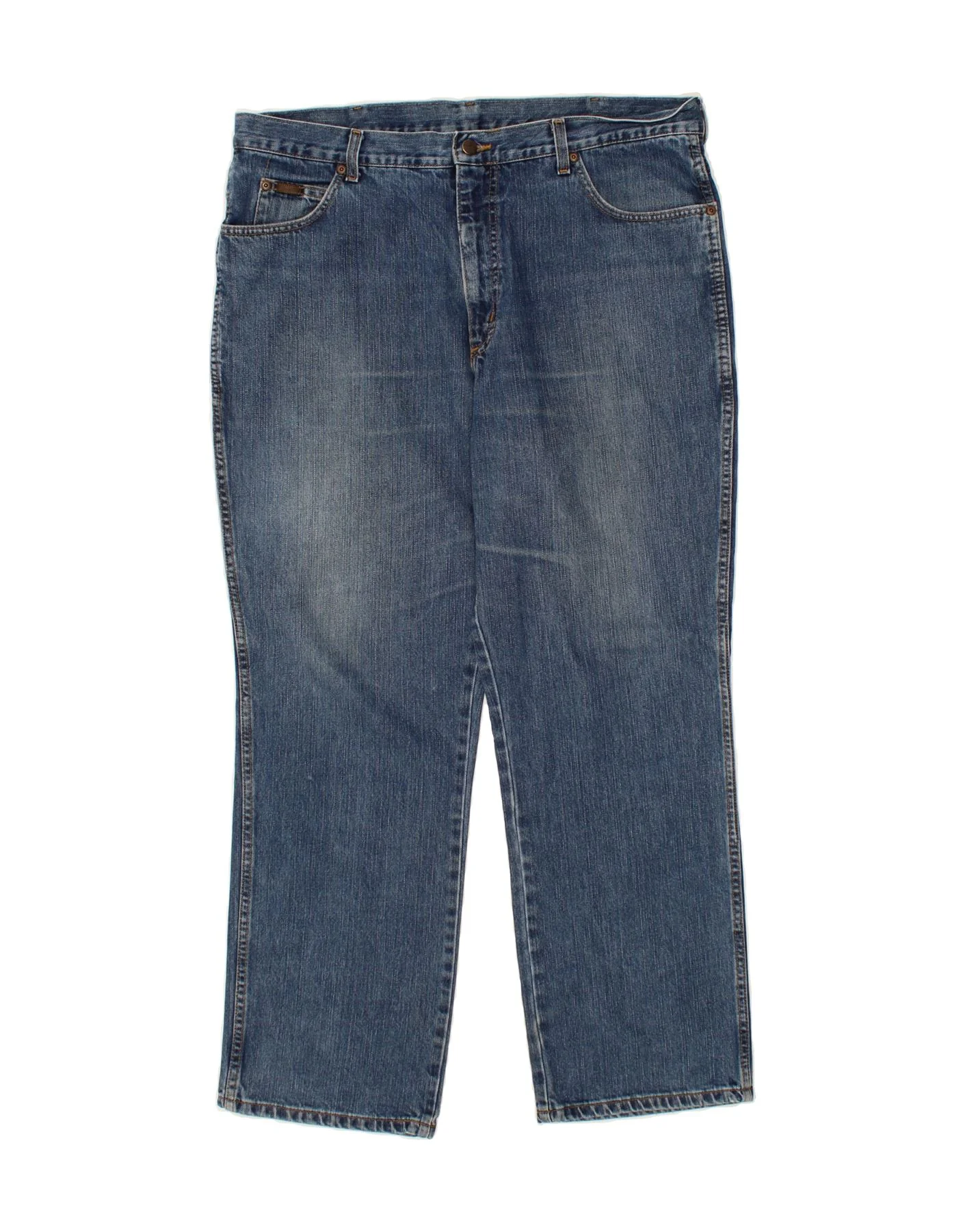 WRANGLER Mens Ohio Straight Jeans W40 L30 Blue Cotton