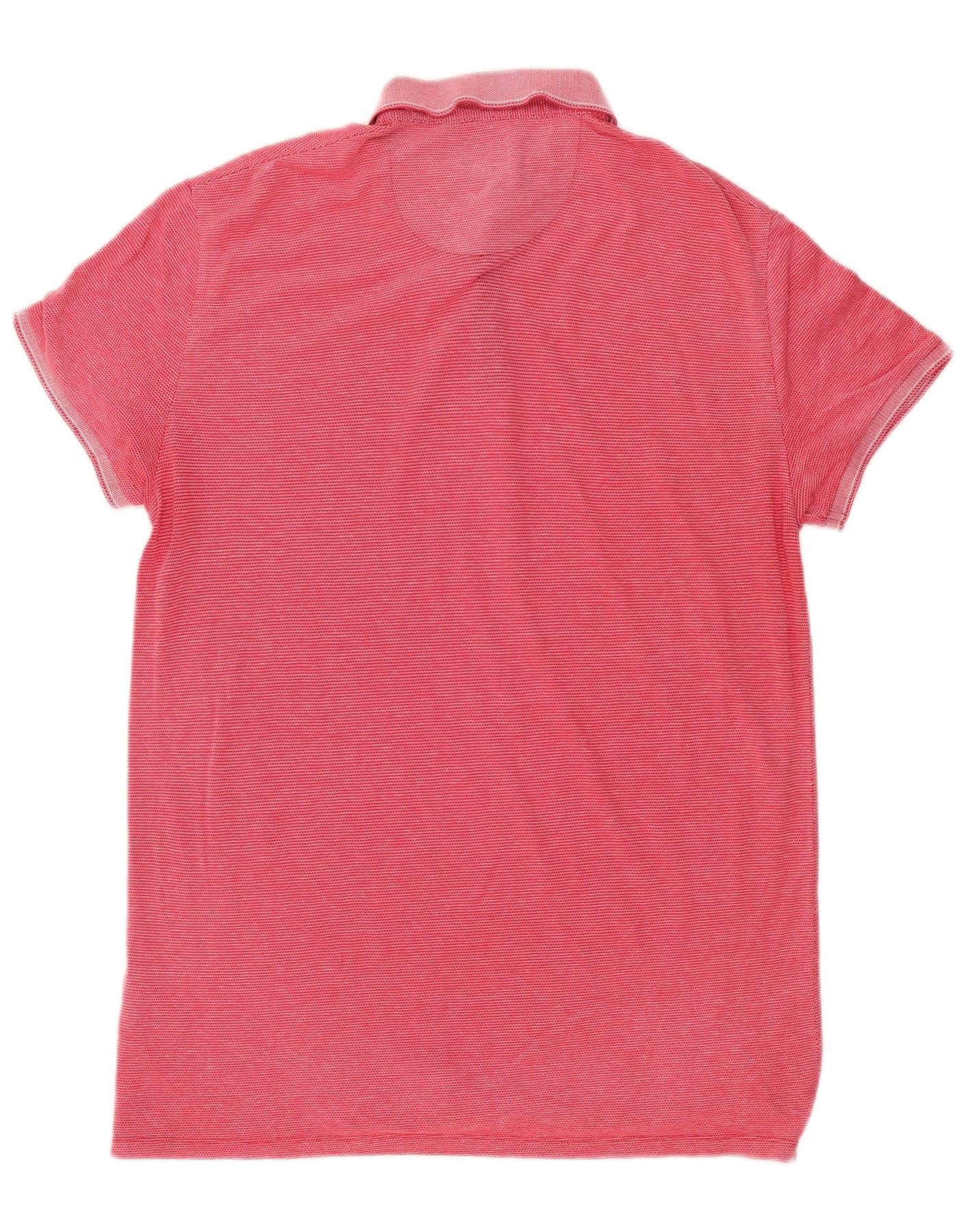 Wrangler Mens Polo Shirt Large Red Cotton - Image 2