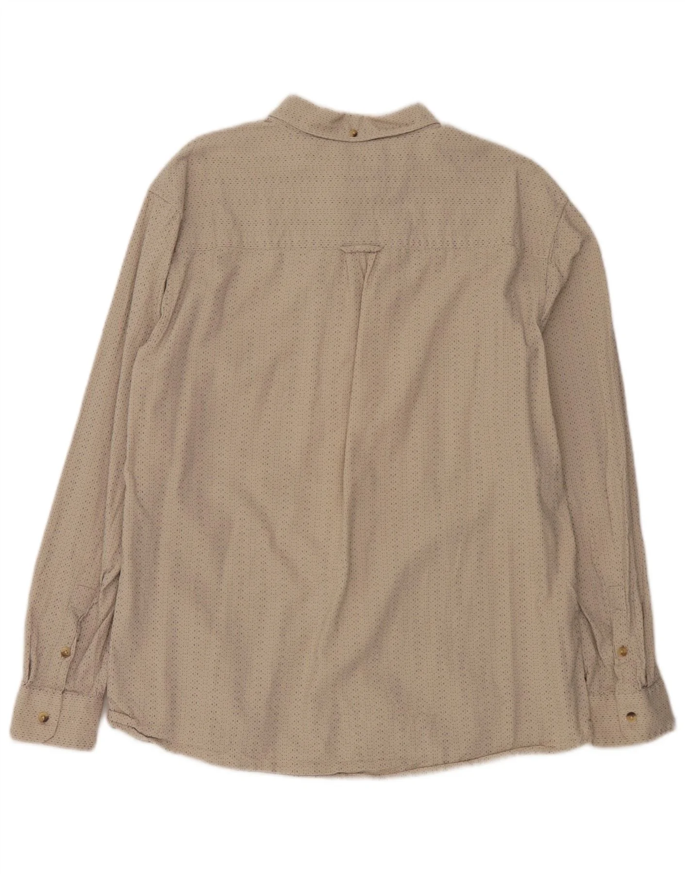 Wrangler Mens Regular Fit Shirt 2XL Beige Spotted Cotton - Image 2