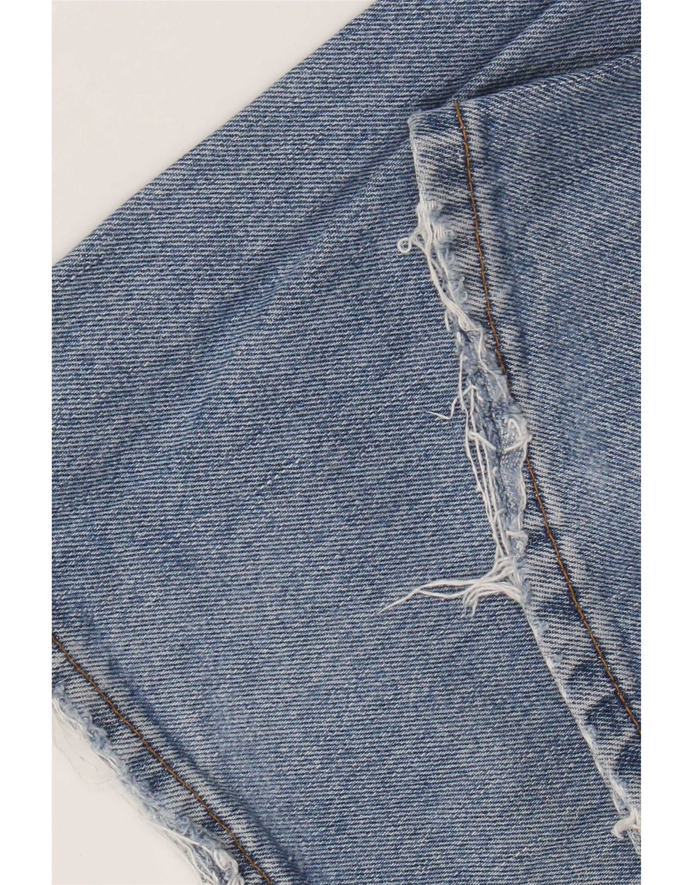 Wrangler Mens Regular Fit Straight Jeans W34 L32 Blue Cotton - Image 3