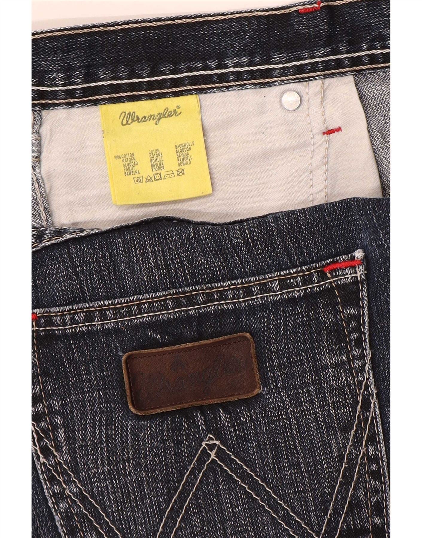 Wrangler Mens Roxboro Straight Jeans W36 L30 Blue Cotton - Image 4