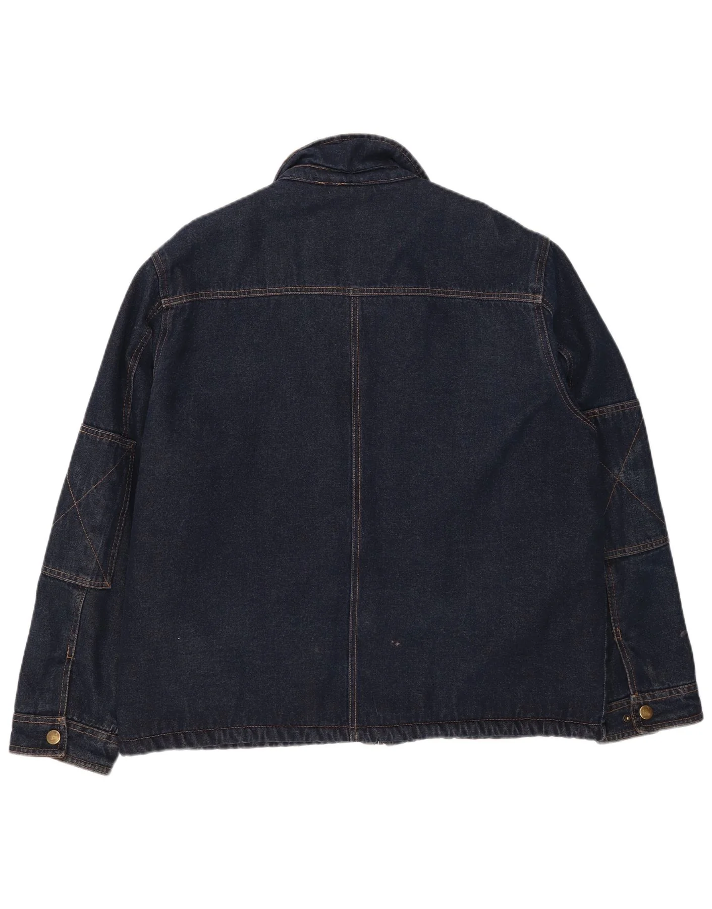 Wrangler Mens Sherpa Denim Jacket UK 40 Large Blue Cotton - Image 2