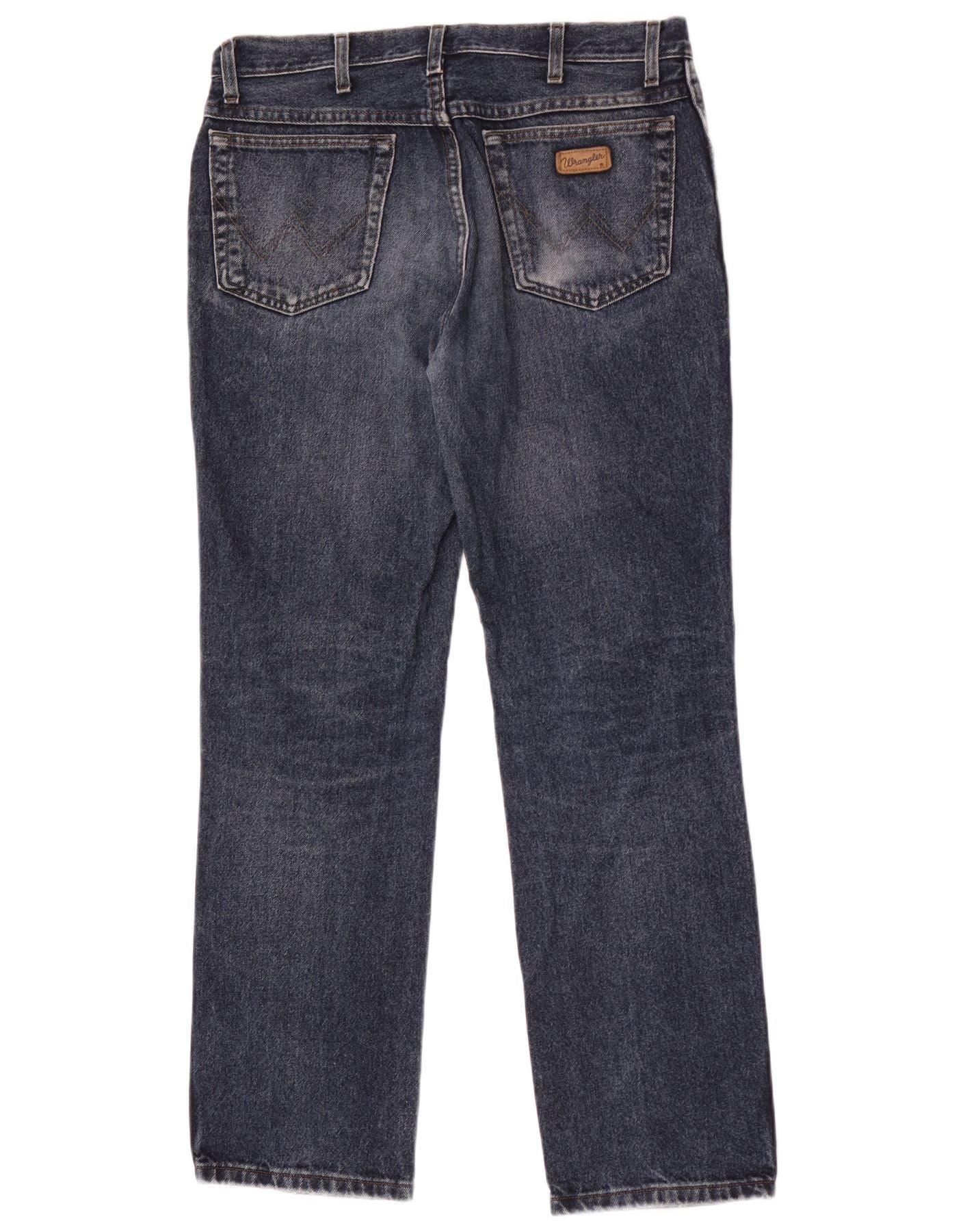 Wrangler Mens Straight Jeans W34 L32 Blue - Image 2