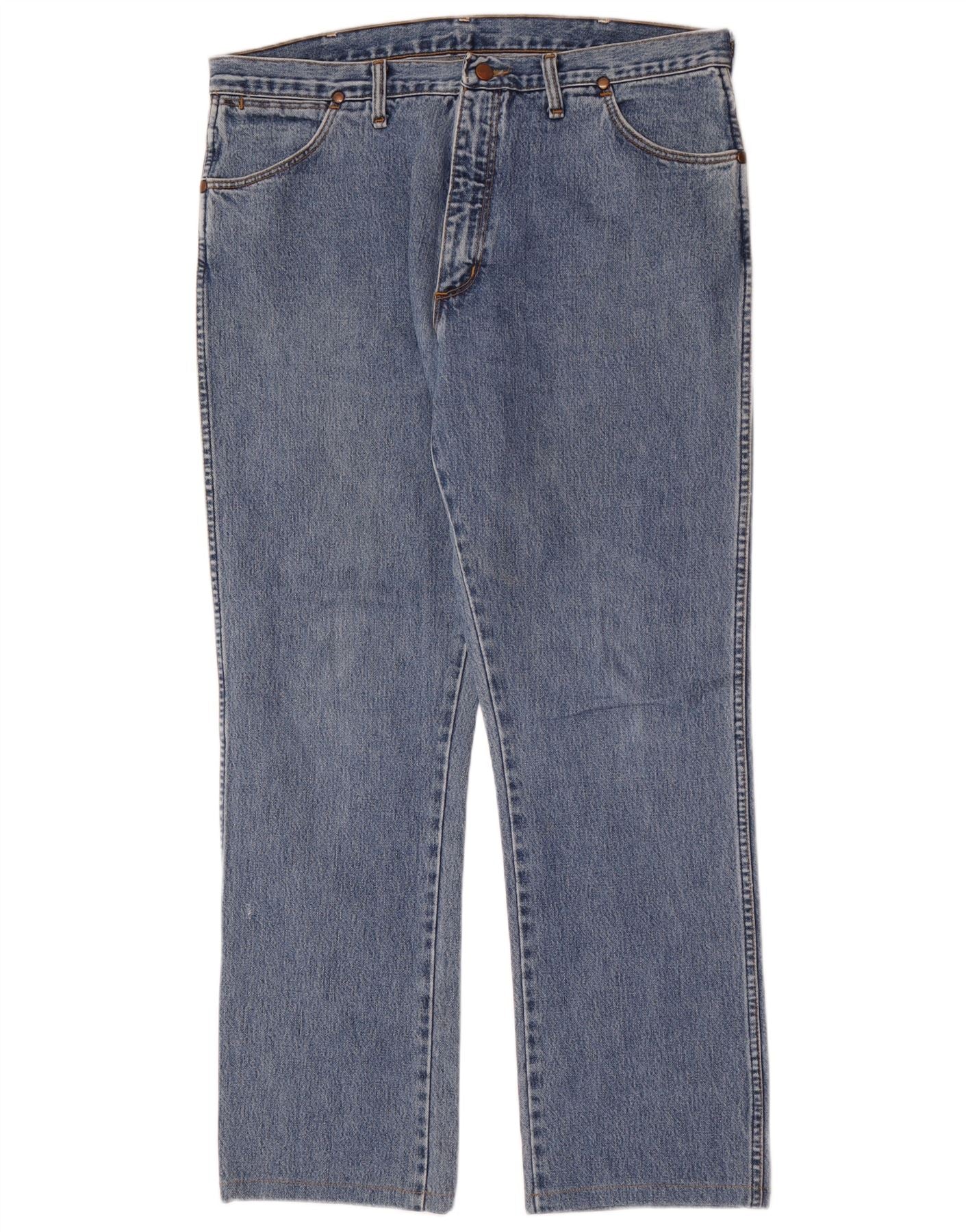 Wrangler Mens Straight Jeans W36 L31 Blue