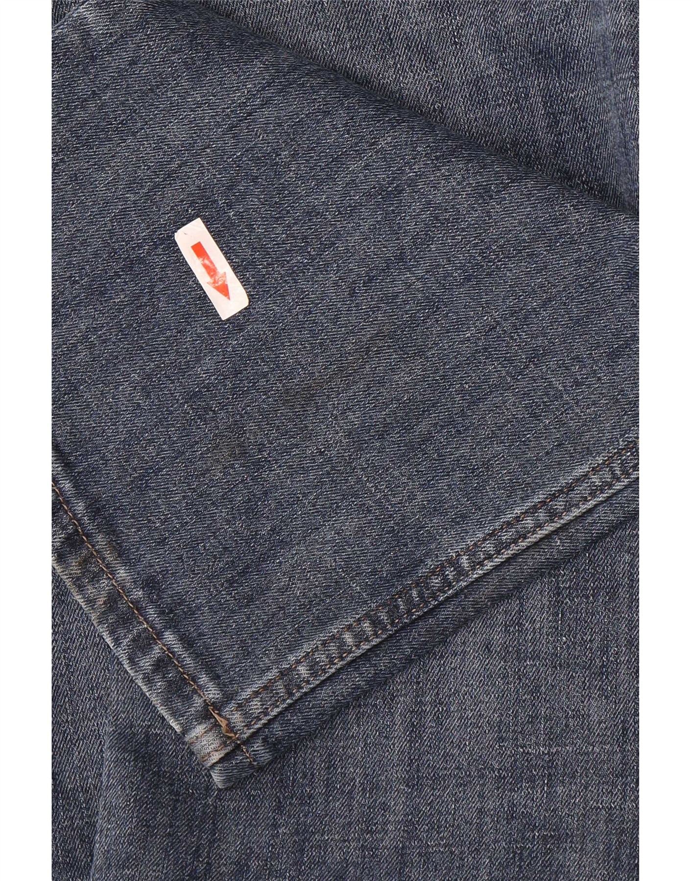 Wrangler Mens Straight Jeans W36 L34 Blue Cotton - Image 3
