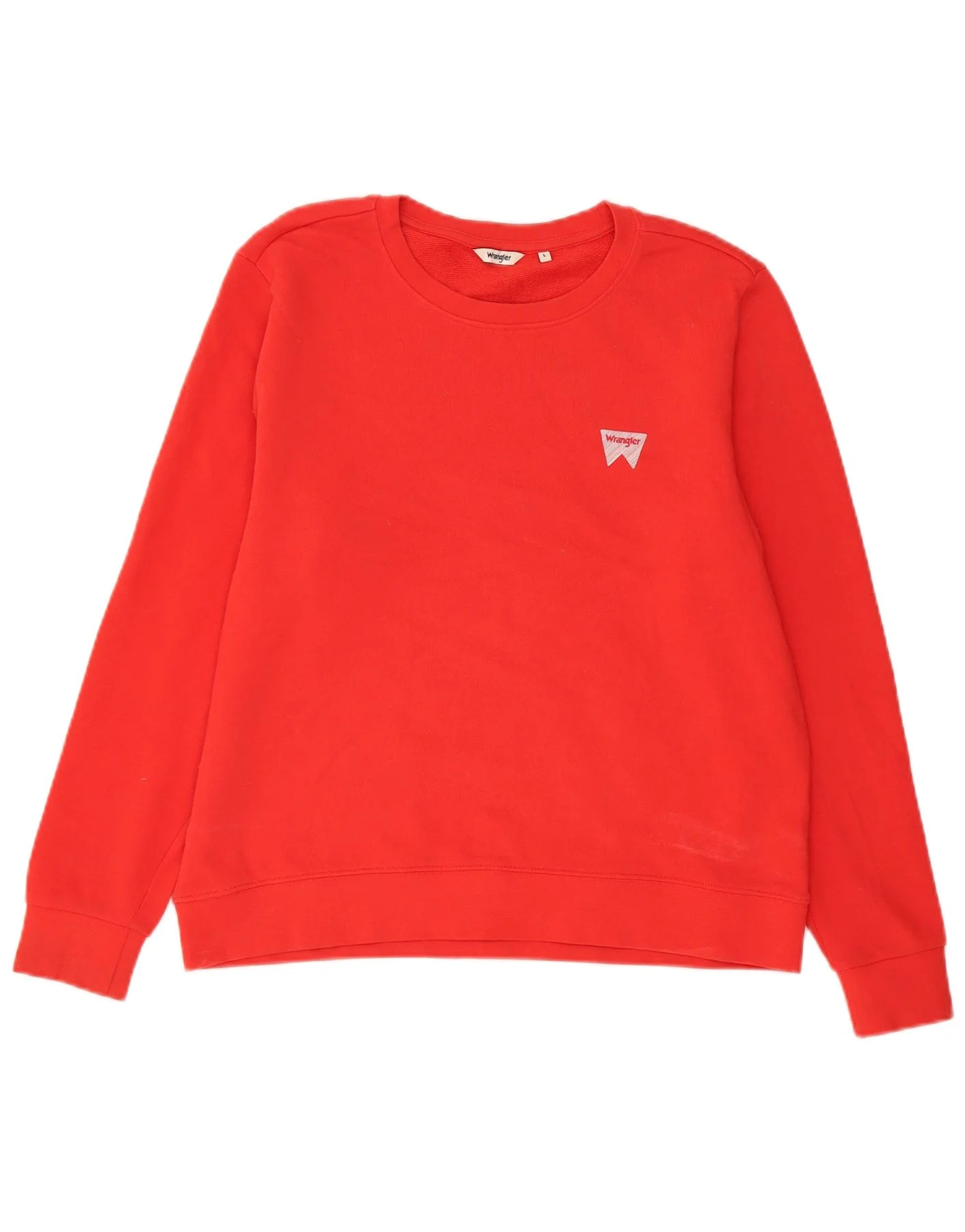Wrangler Mens Sweatshirt Jumper Large Red Cotton