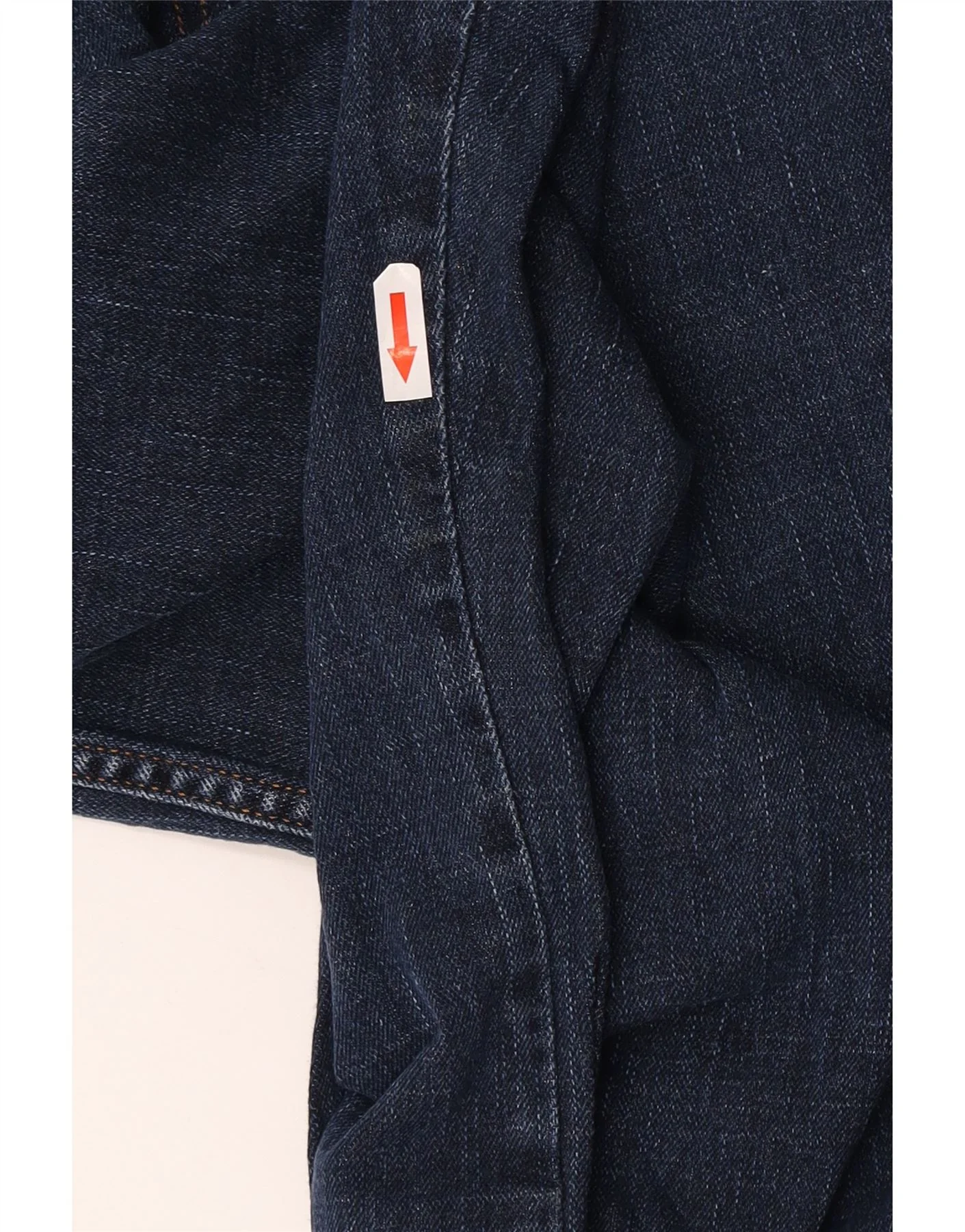 Wrangler Mens Texas Slim Jeans W36 L30 Navy Blue Cotton - Image 3