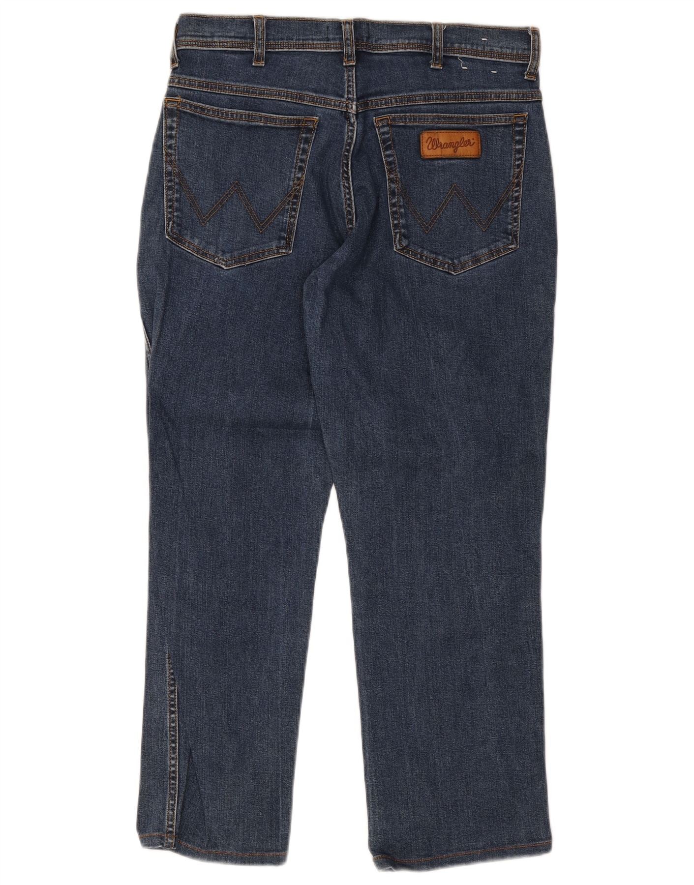 Wrangler Mens Texas Straight Jeans W34 L27 Blue Cotton - Image 2