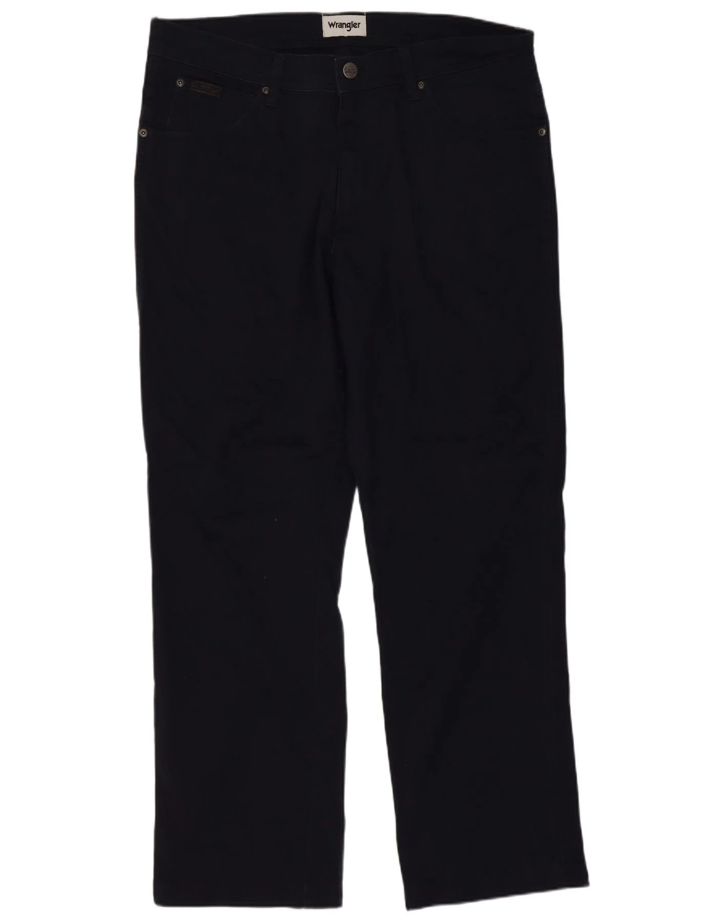 Wrangler Mens Texas Straight Jeans W34 L28 Navy Blue Cotton