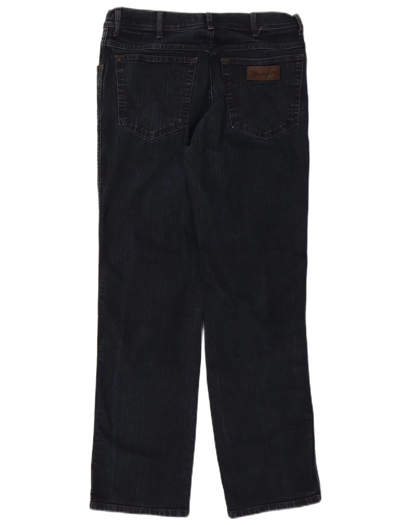 Wrangler Mens Texas Straight Jeans W34 L32 Navy Blue Cotton - Image 2