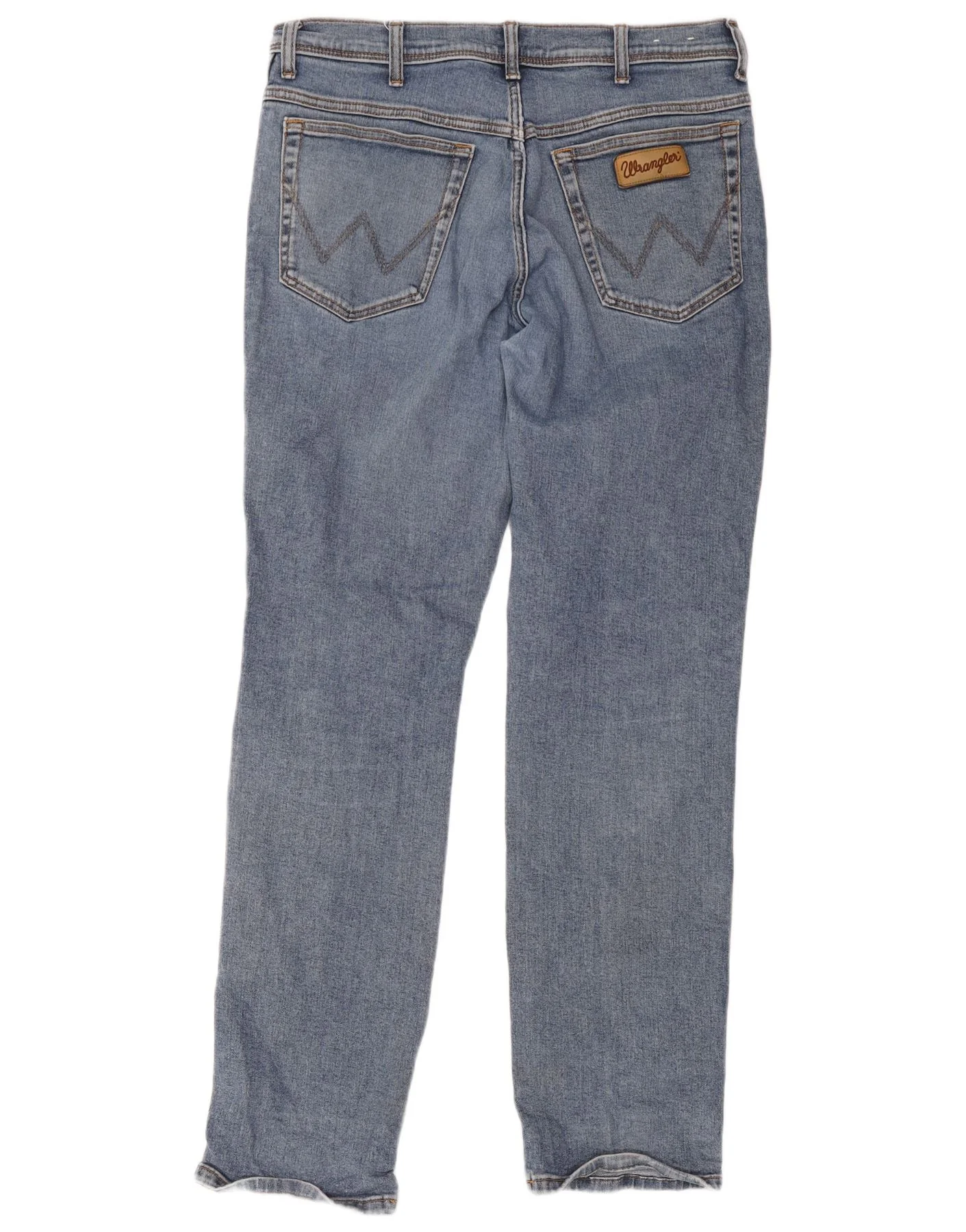 Wrangler Mens Texas Straight Jeans W36 L34 Blue Cotton - Image 2