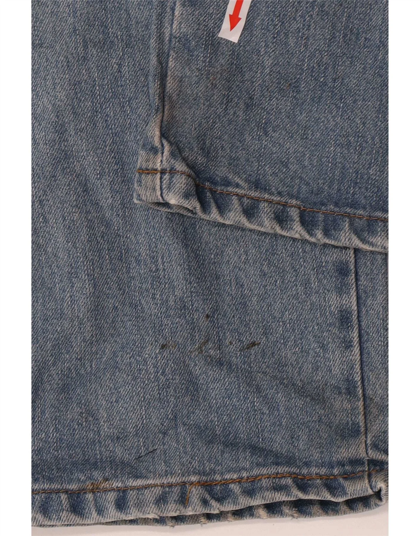 Wrangler Mens Texas Straight Jeans W38 L32 Blue Cotton - Image 3