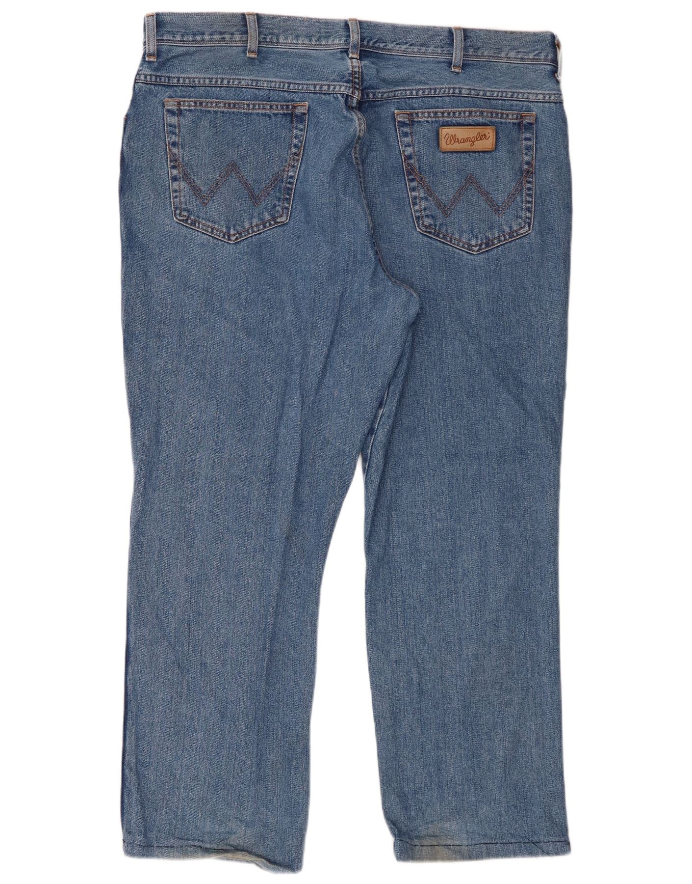 Wrangler Mens Texas Straight Jeans W40 L28 Blue - Image 2