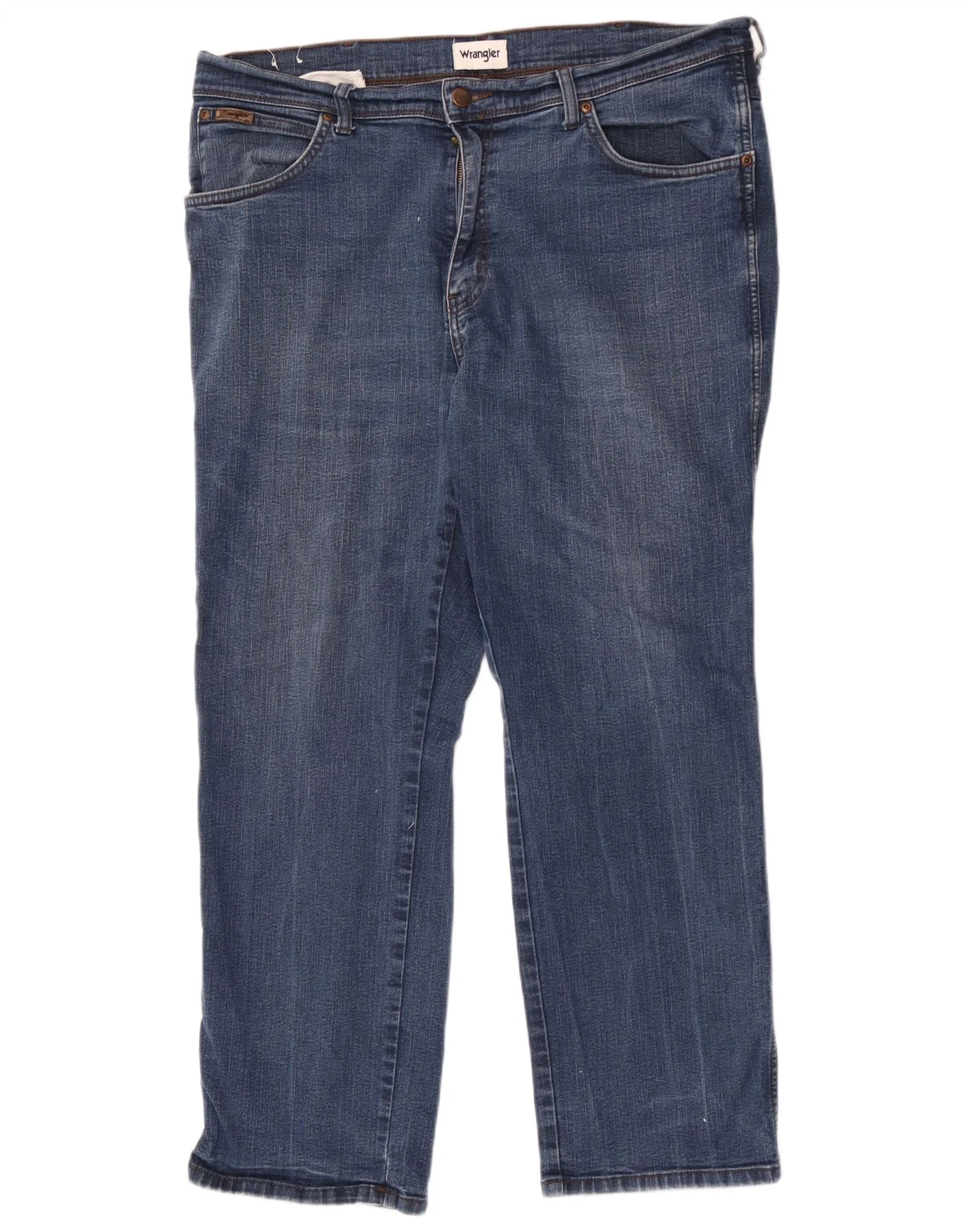 Wrangler Mens Texas Straight Jeans W40 L30 Blue Cotton