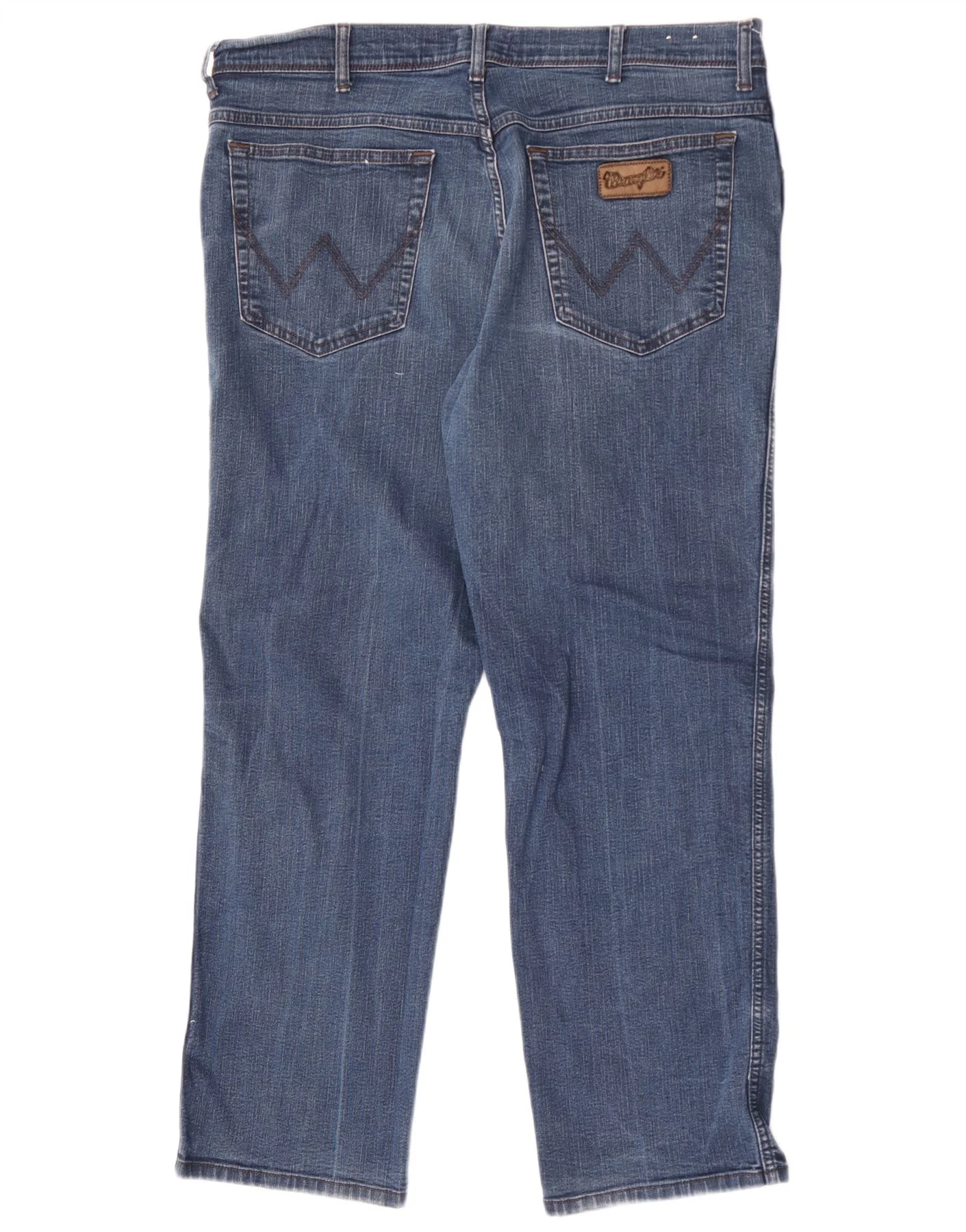 Wrangler Mens Texas Straight Jeans W40 L30 Blue Cotton - Image 2