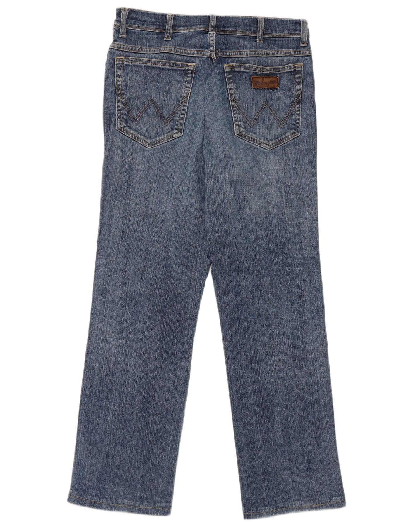 Wrangler Mens Texas Stretch Straight Jeans W32 L27 Blue Cotton - Image 2