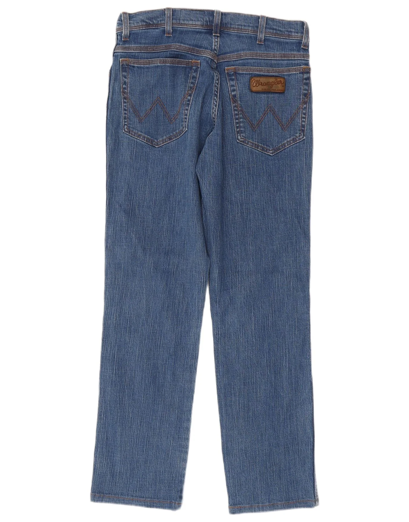 Wrangler Mens Texas Stretch Straight Jeans W32 L32 Blue Cotton - Image 2