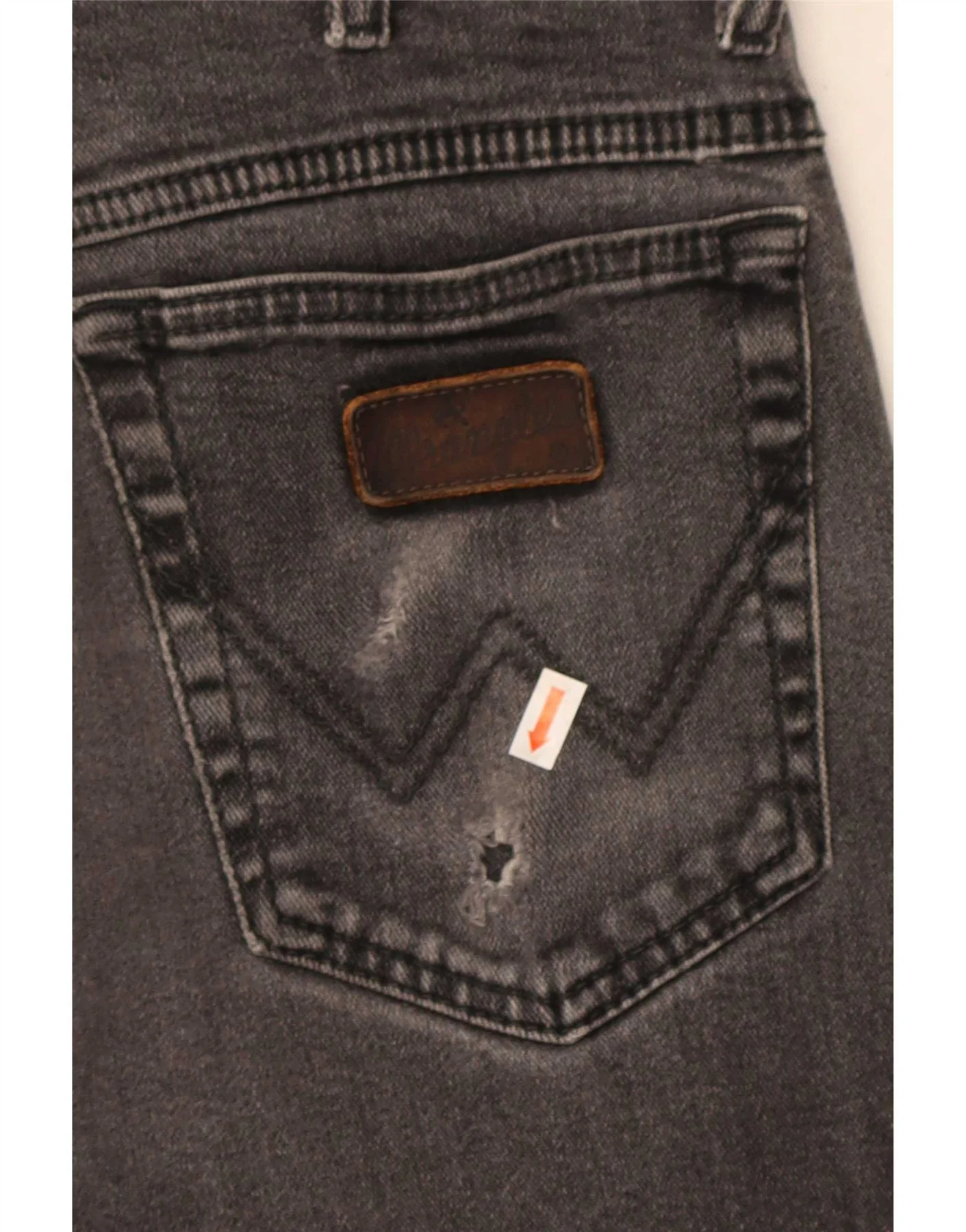 Wrangler Mens Texas Stretch Straight Jeans W33 L34 Grey Cotton - Image 3