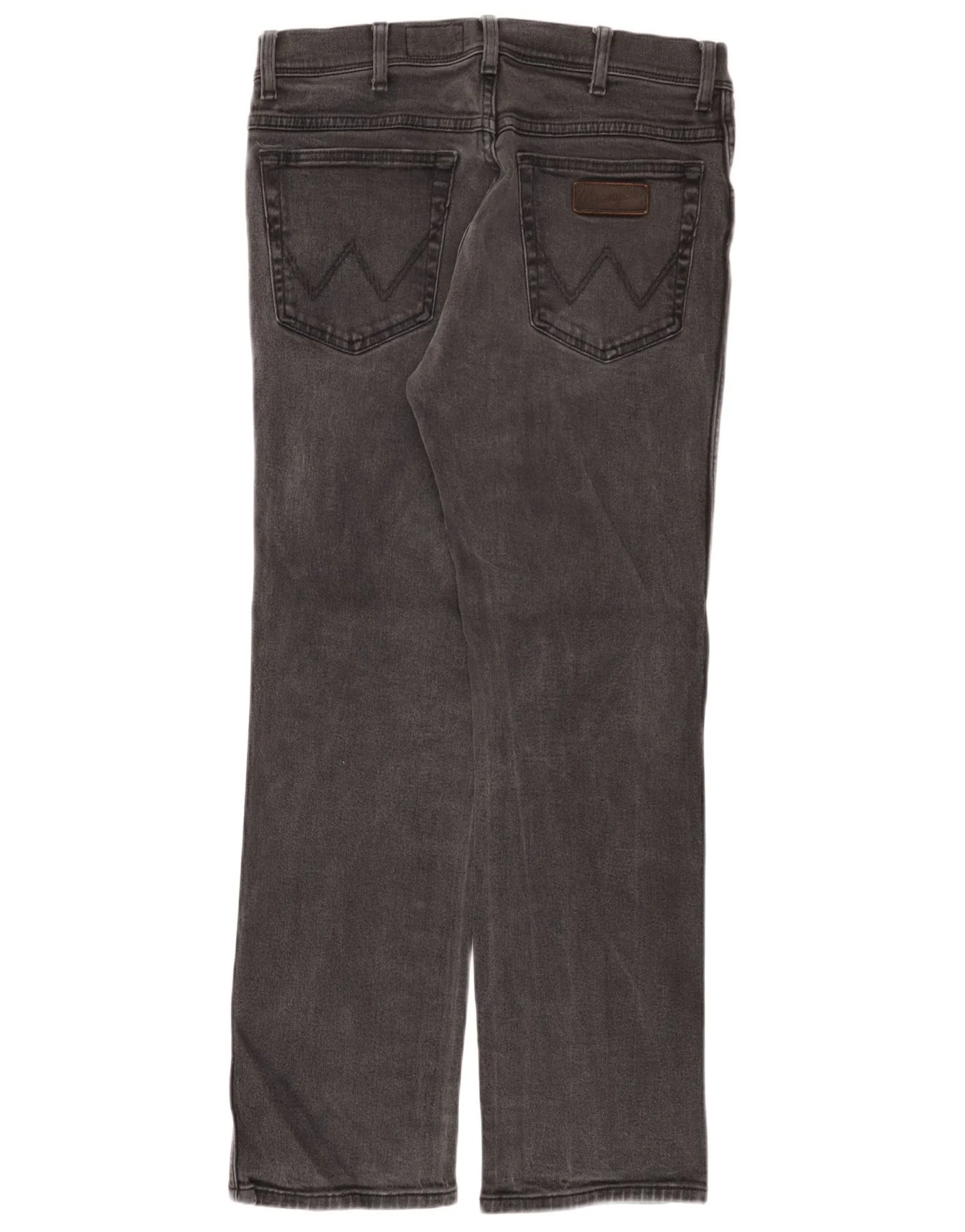 Wrangler Mens Texas Stretch Straight Jeans W34 L30 Grey Cotton - Image 2