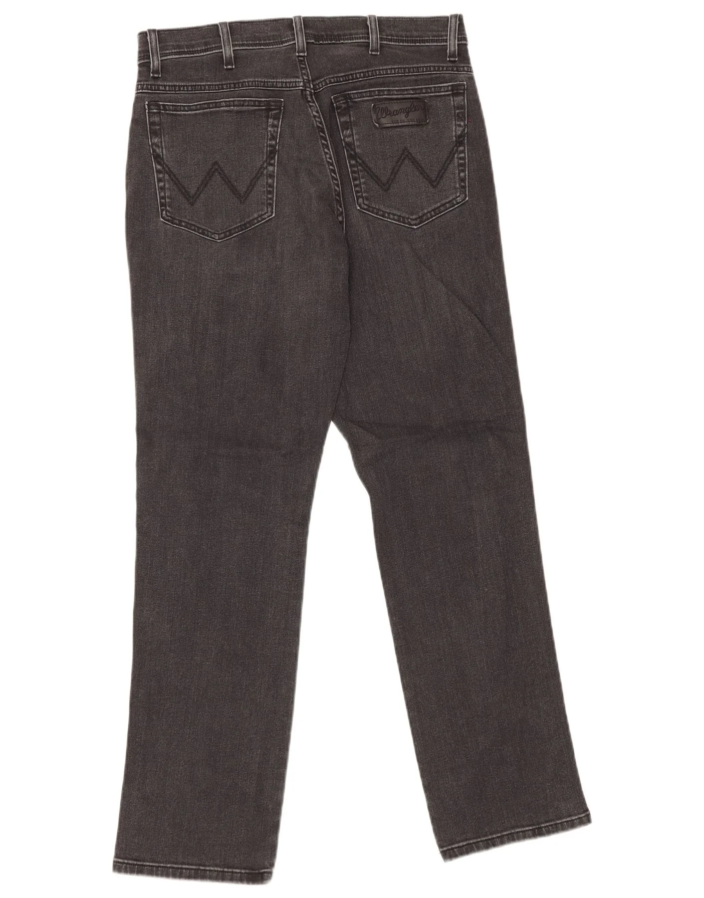 Wrangler Mens Texas Stretch Straight Jeans W34 L32 Black Cotton - Image 2