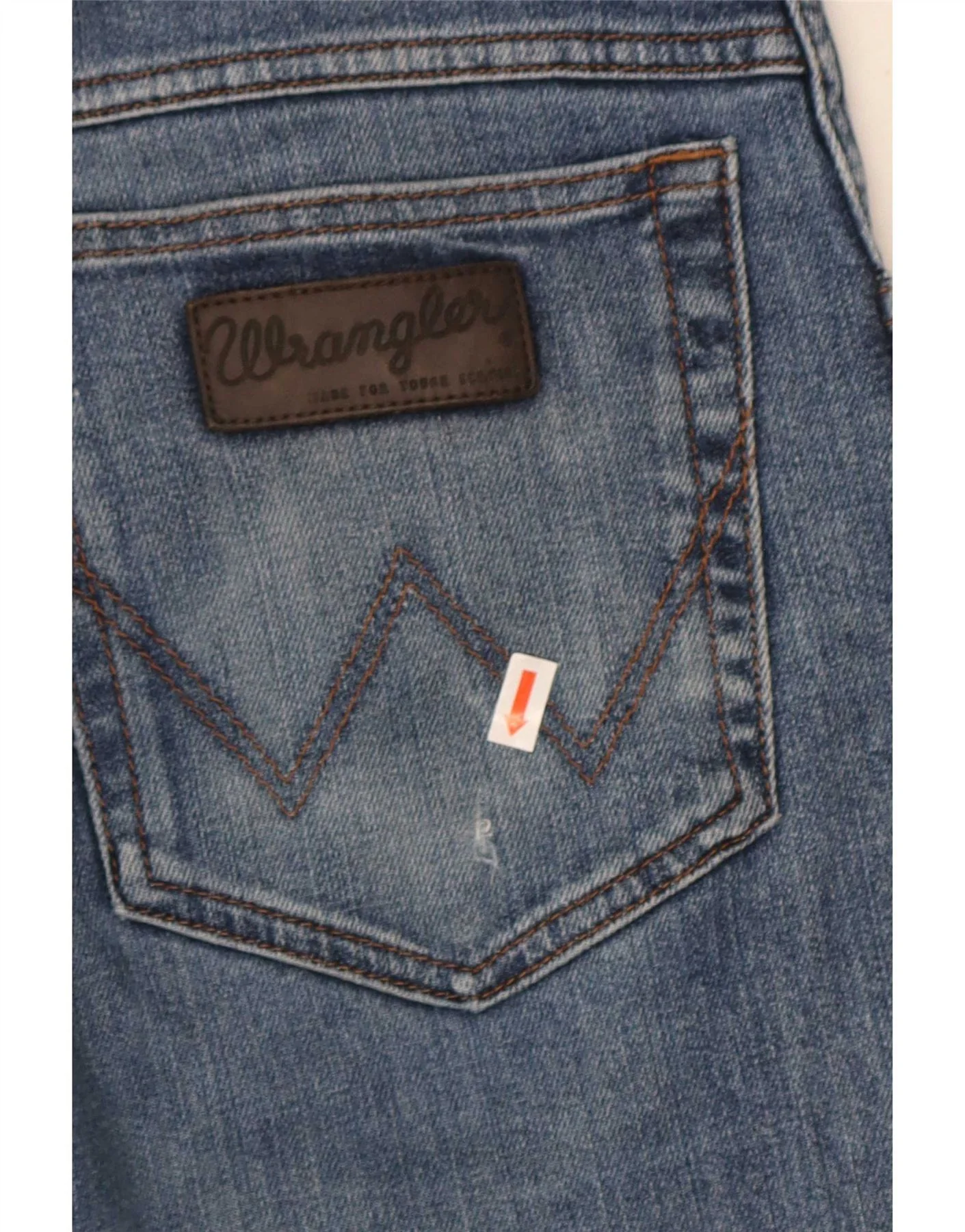 Wrangler Mens Texas Stretch Straight Jeans W34 L32 Blue Cotton - Image 3