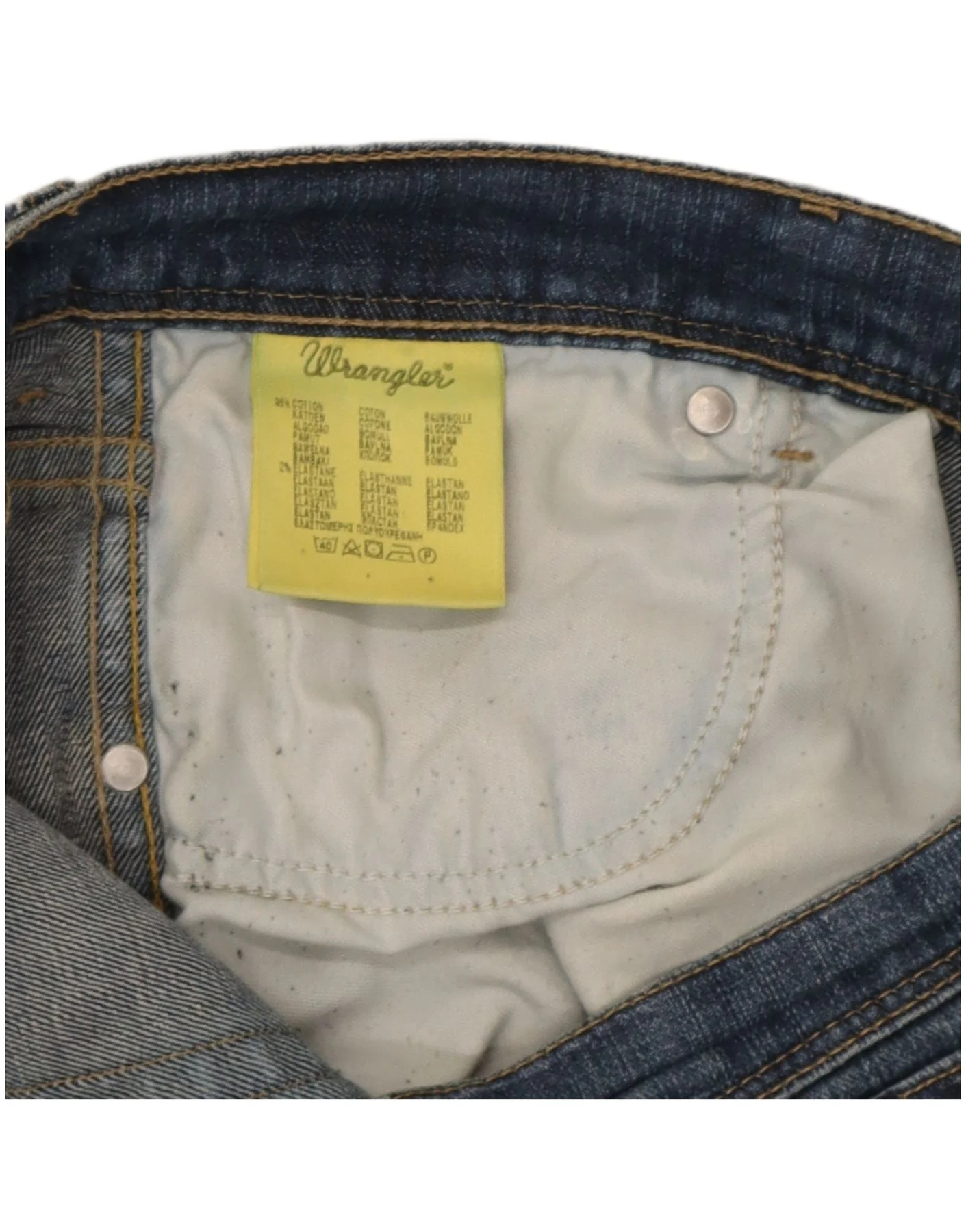 Wrangler Mens Texas Stretch Straight Jeans W36 L30 Blue Cotton - Image 3
