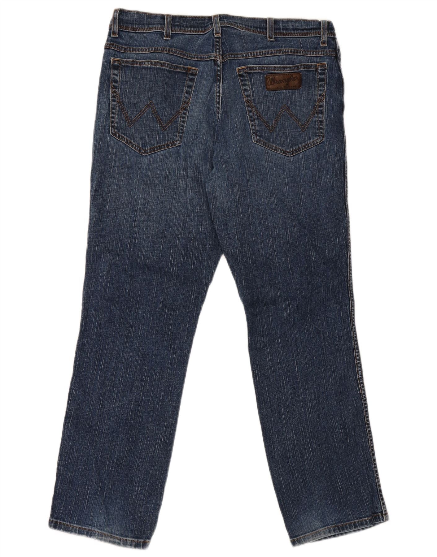 Wrangler Mens Texas Stretch Straight Jeans W36 L30 Blue Cotton - Image 2