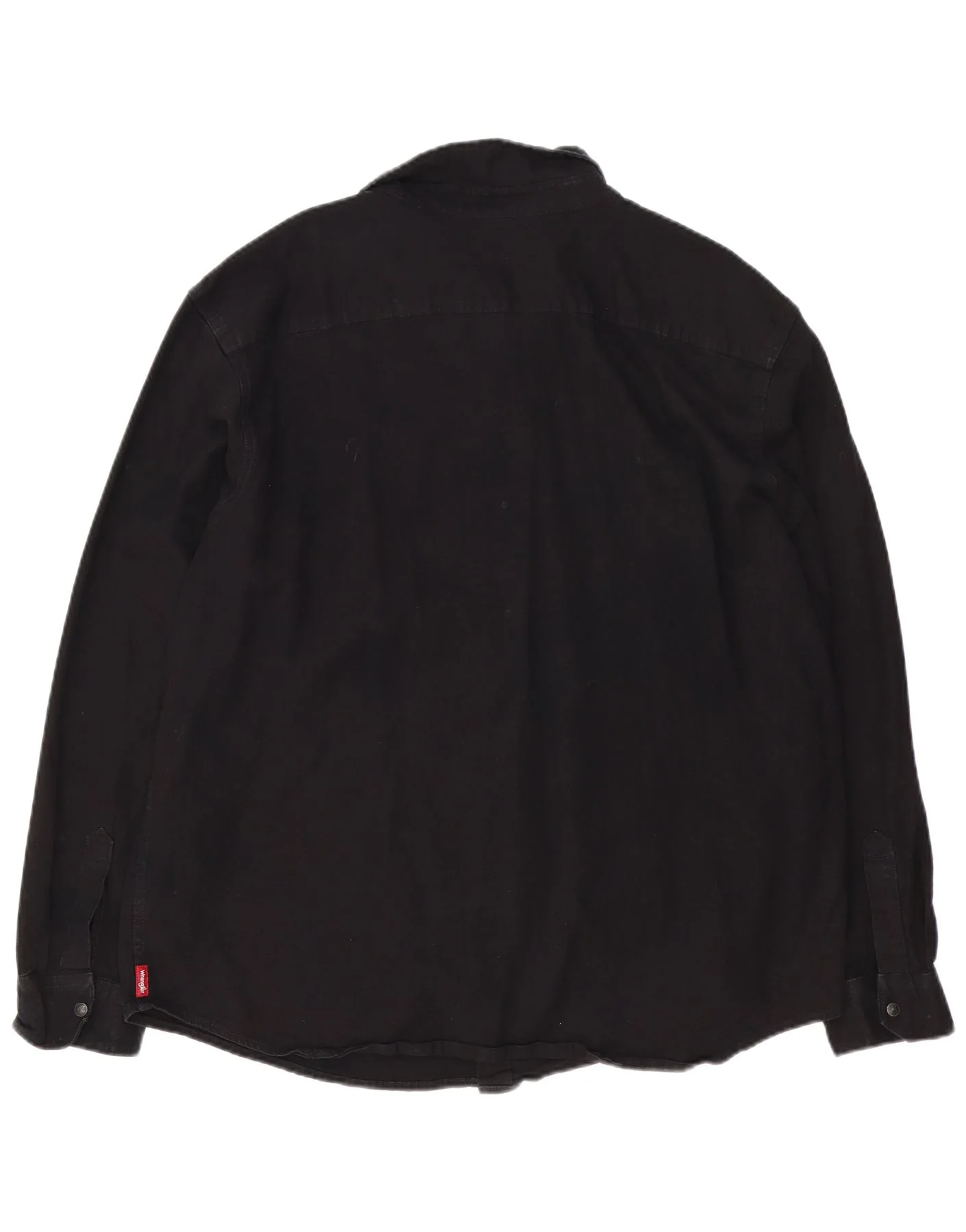 Wrangler Mens Western Denim Shirt 3XL Black Cotton - Image 2