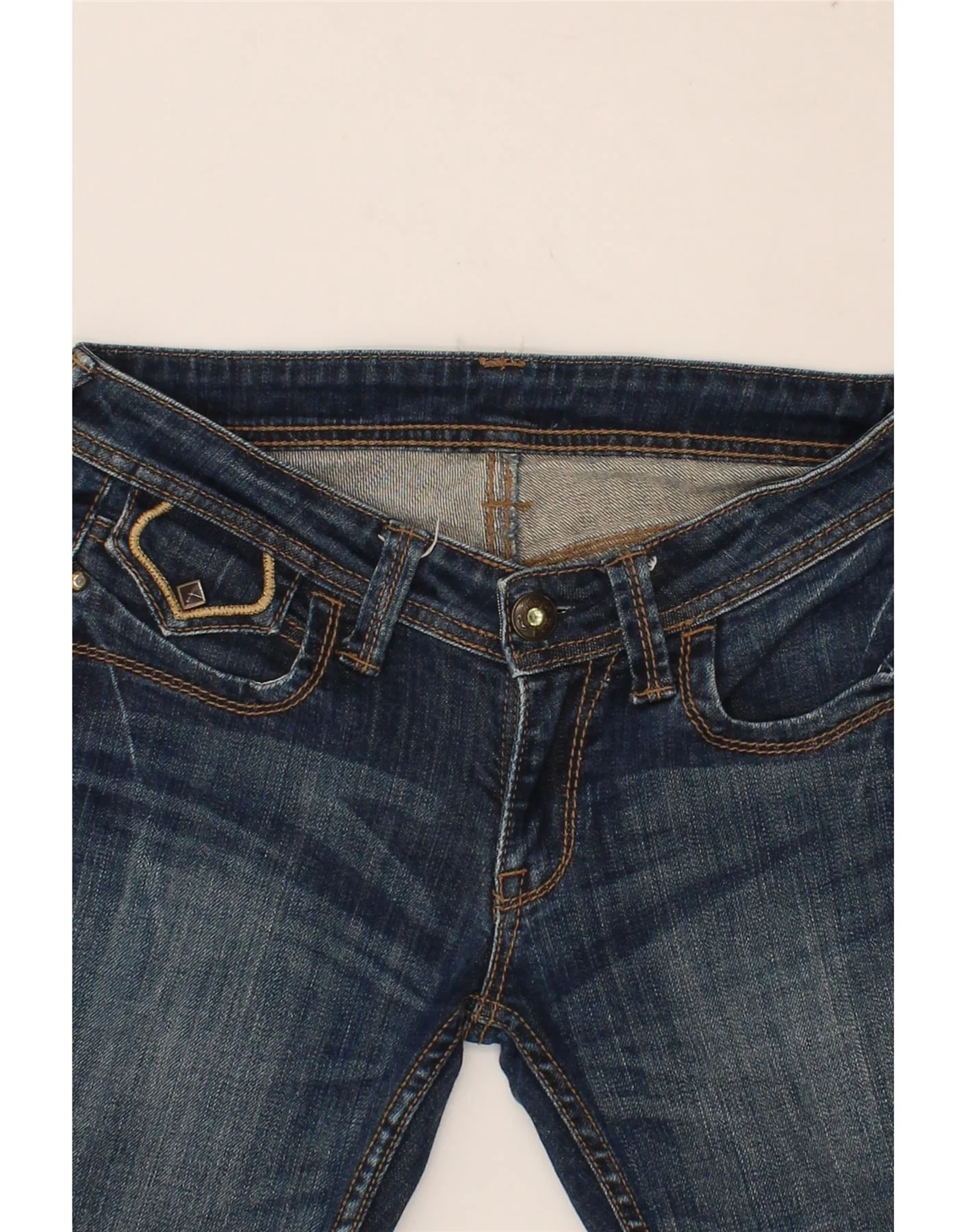WRANGLER Womens Bootcut Jeans W30 L30 Navy Blue - Image 3
