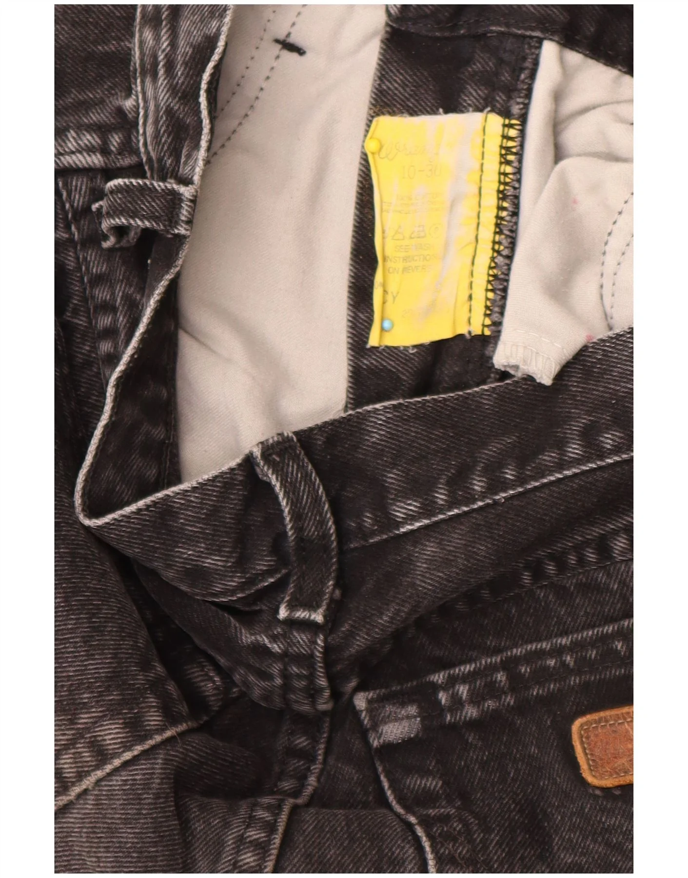 Wrangler Womens High Waist Tapered Jeans US 10 Large W30 L27 Grey Cotton - Image 3