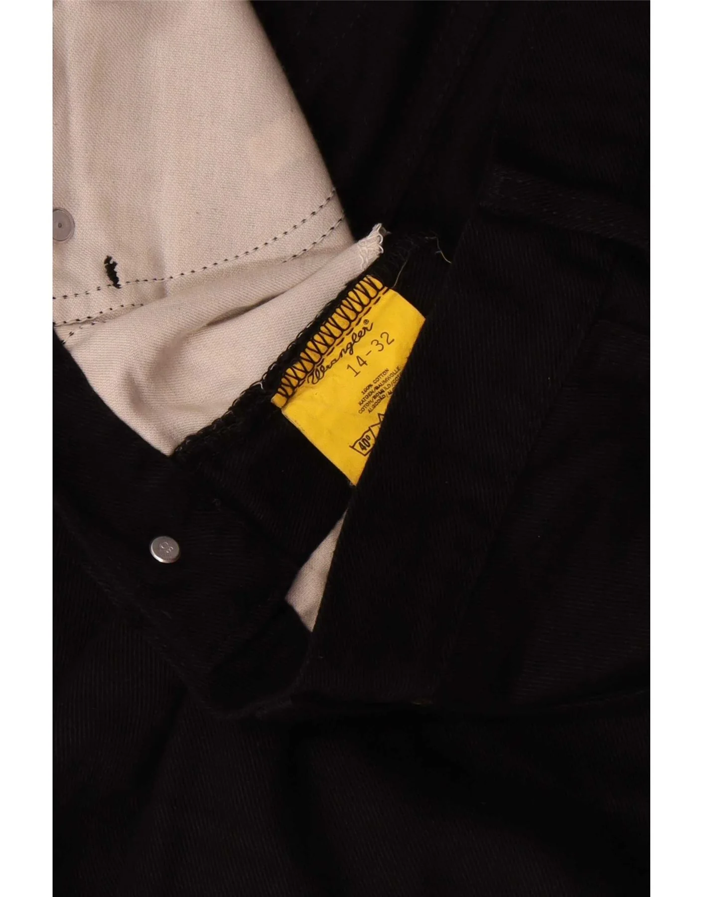 Wrangler Womens High Waist Tapered Jeans US 14 XL W32 L29 Black Cotton - Image 3