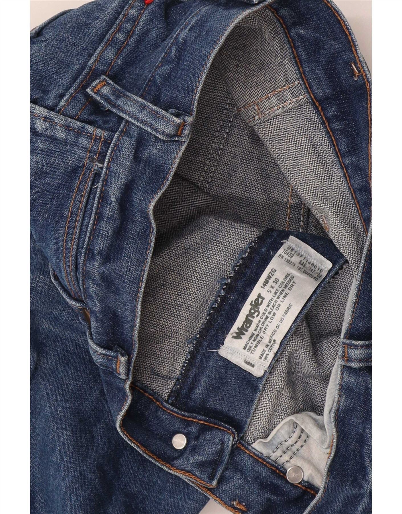 Wrangler Womens Straight Jeans US 5 Small W26 L30 Blue Cotton - Image 4
