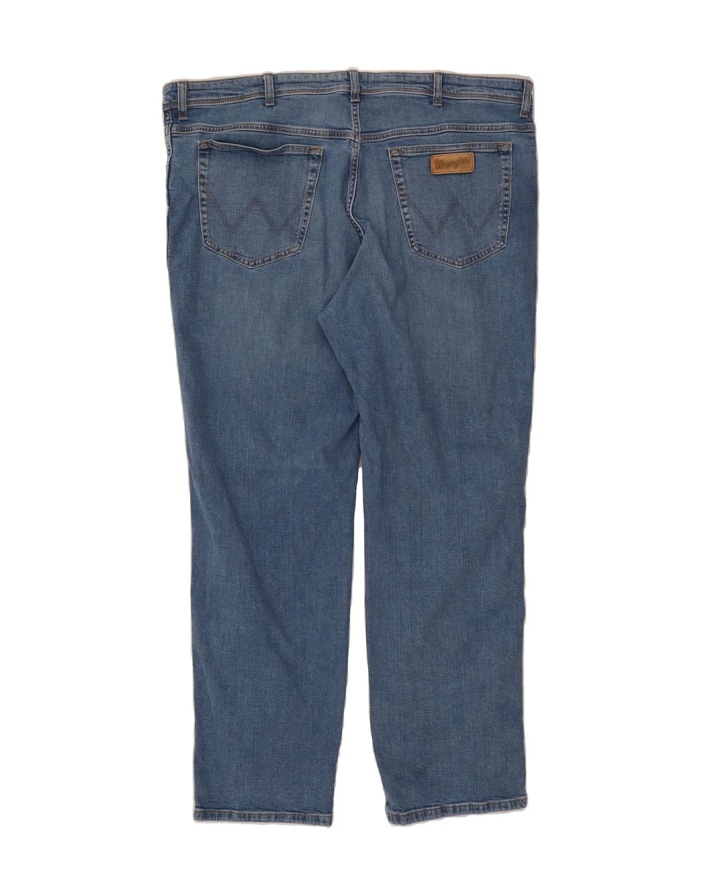 WRANGLER Womens Texas Straight Jeans W44 L32 Blue Cotton - Image 2