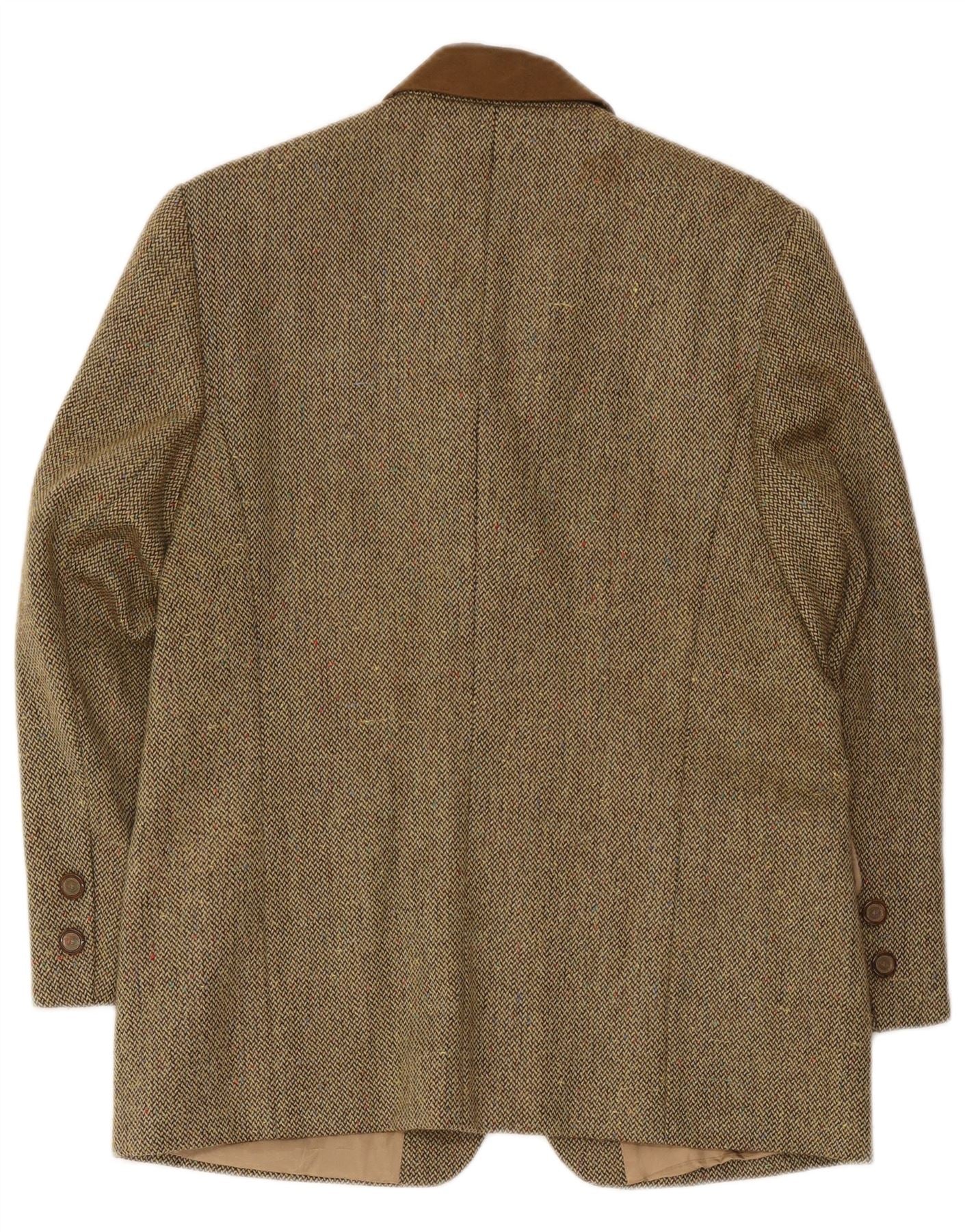 Your Sixth Sense Womens Blazer Jacket UK 14 Large Khaki Colourblock - Image 2